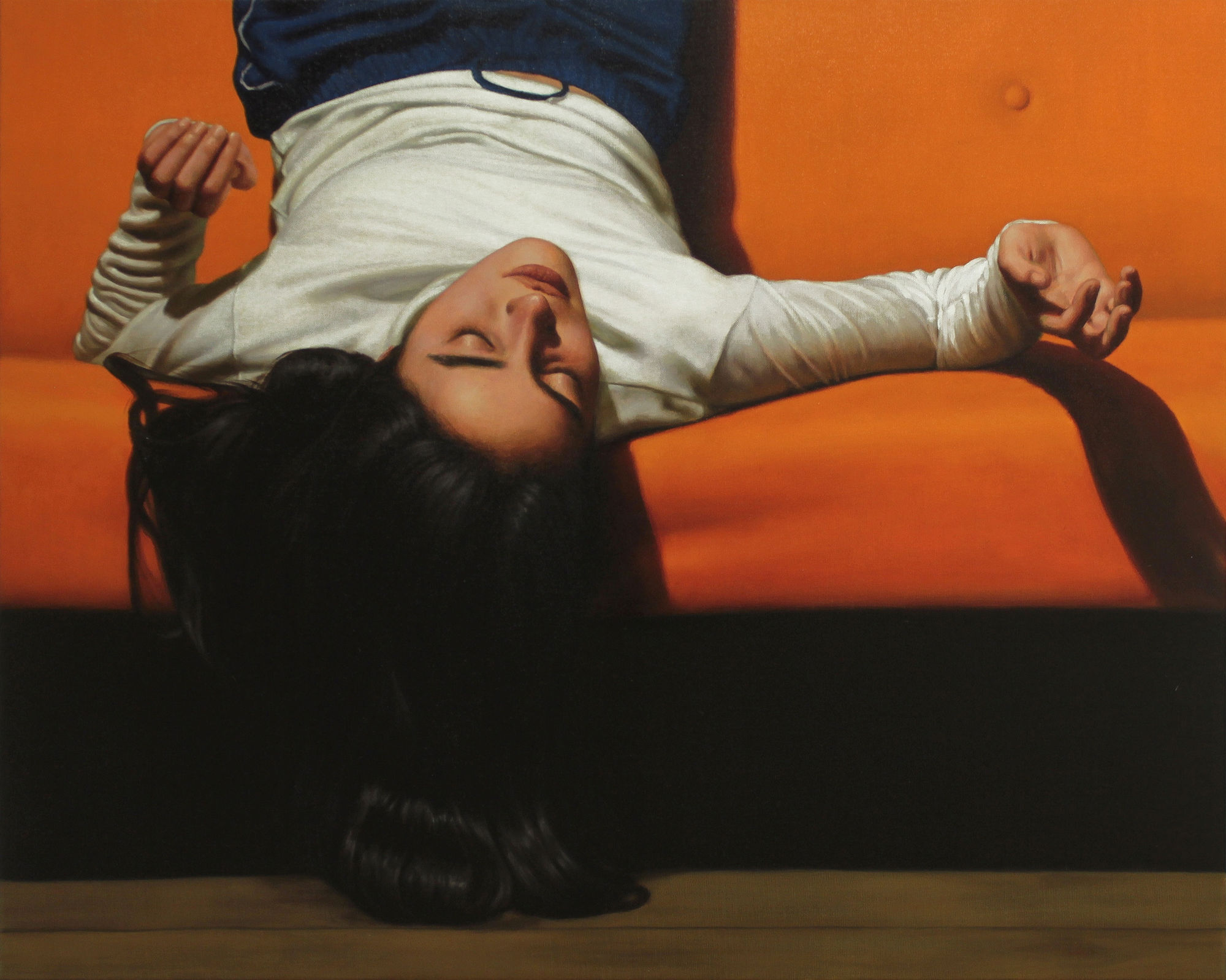 Dhewadi Hadjab Sans titre, 2021 Oil on canvas 80 x 100 cm. 31 x 39 in.