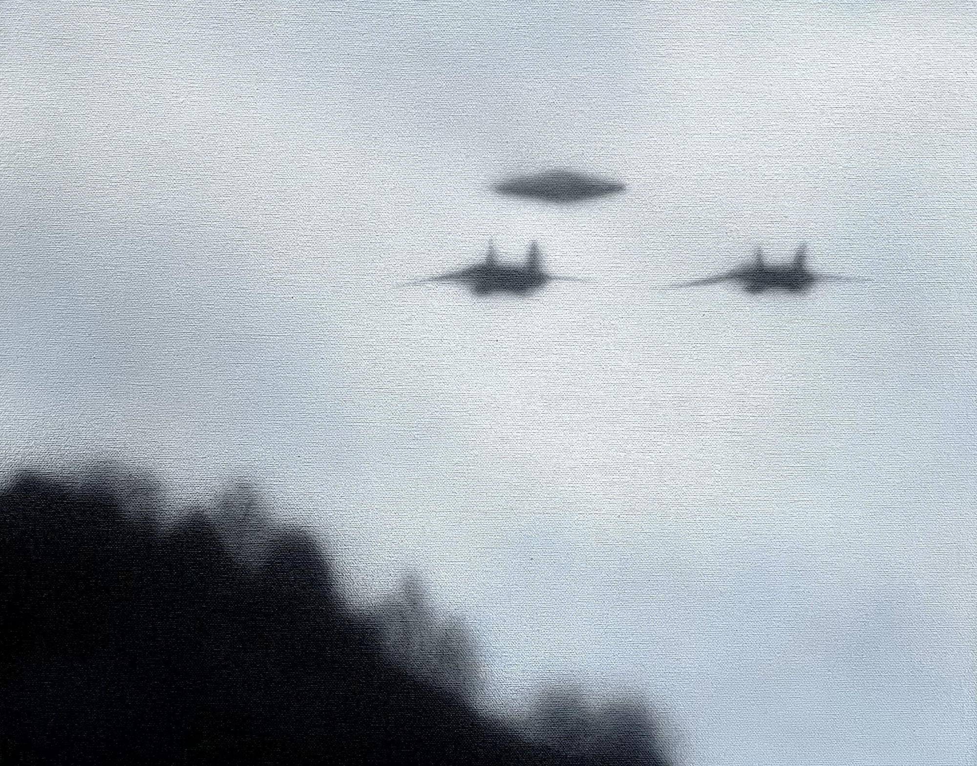 Aryo Toh Djojo Two Pennies, 2021 Acrylic on canvas mounted on panel 41 x 51 cm. 16 x 20 in.