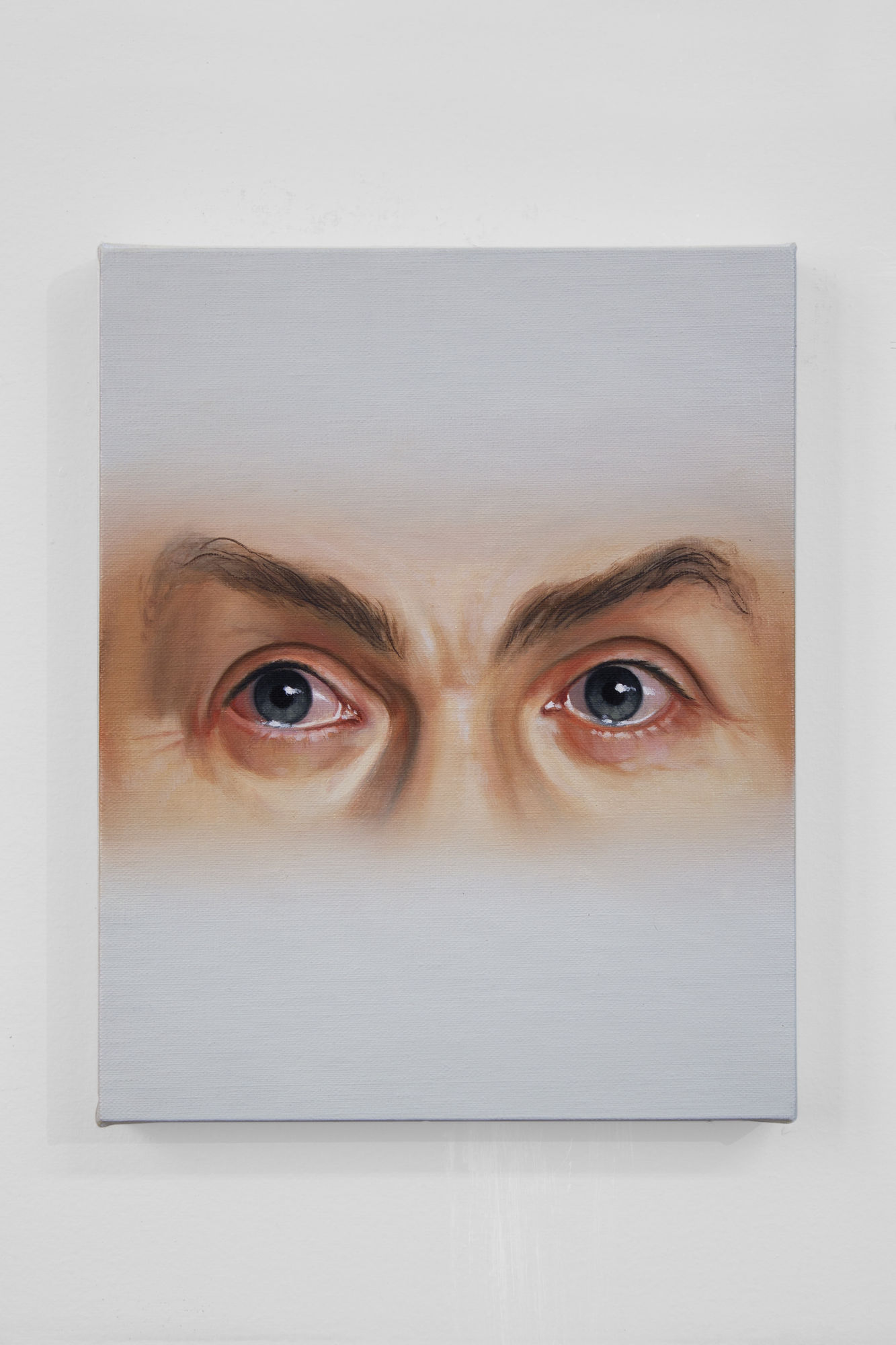 Paul Rouphail Face 3, 2021 Oil on linen mounted to panel 25 x 20 cm. 10 x 8 in.