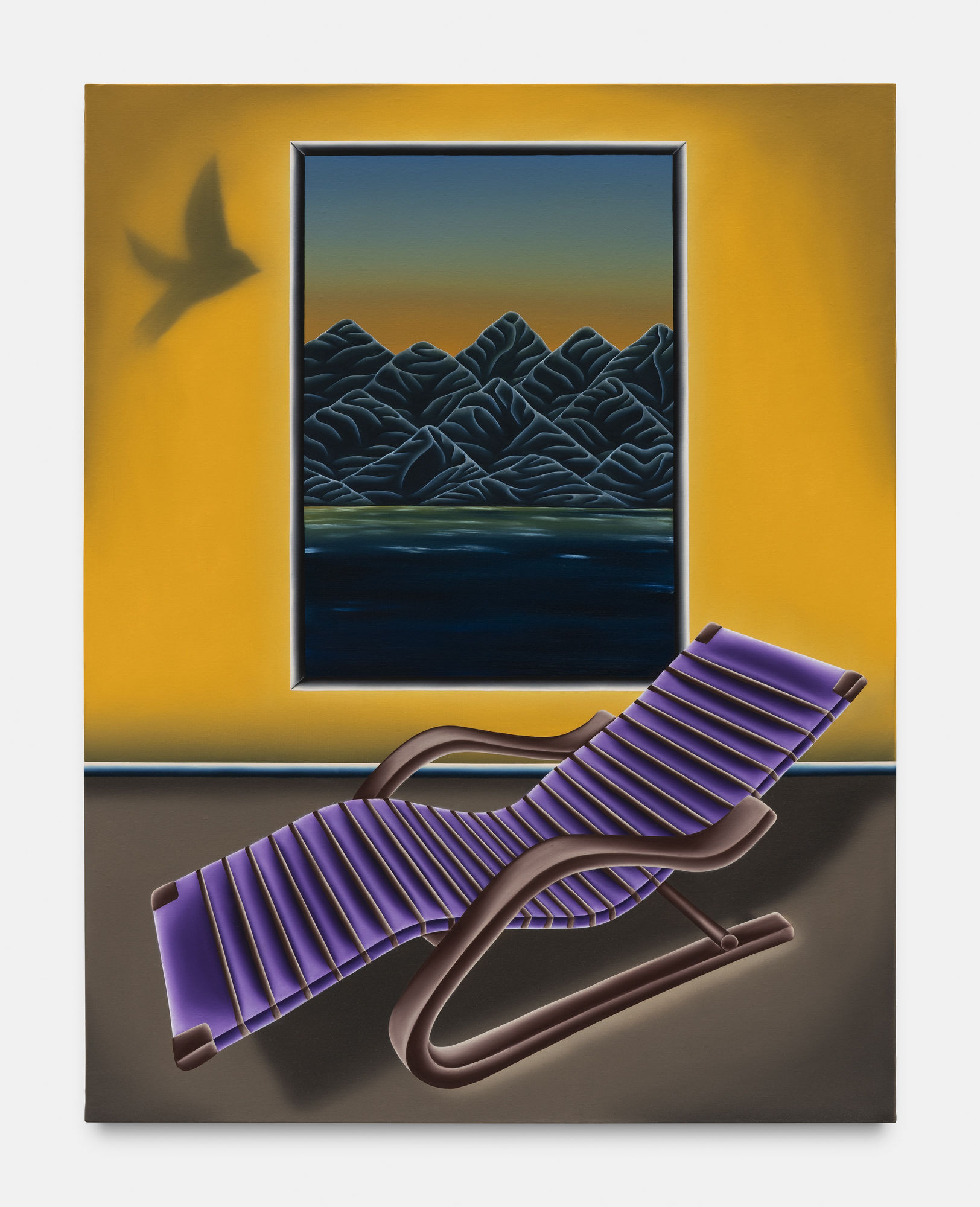 Laure Mary-Couégnias Feeling Rules, 2022 Oil on Linen 146 x 114 cm. 57½ x 44 in.