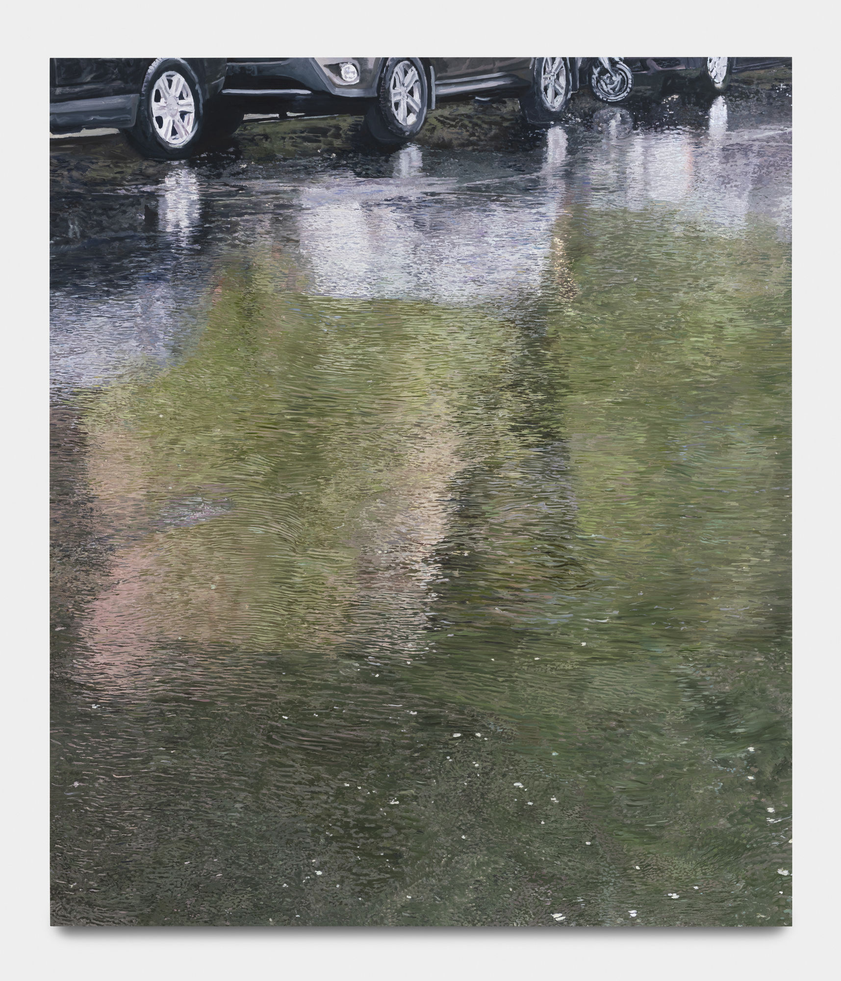 Nick Farhi Danse de la Lune (Dante's Respite), 2024 Oil, pastel, enamel on aluminium 141 x 122 cm. 55 ½ x 48 in.