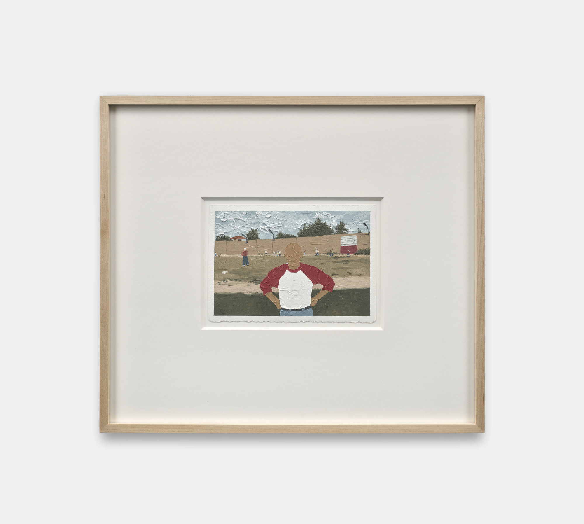 Shaina McCoy Play Ball, 2024 Oil on paper 12.7 x 17.8 cm. 5 x 7 in.