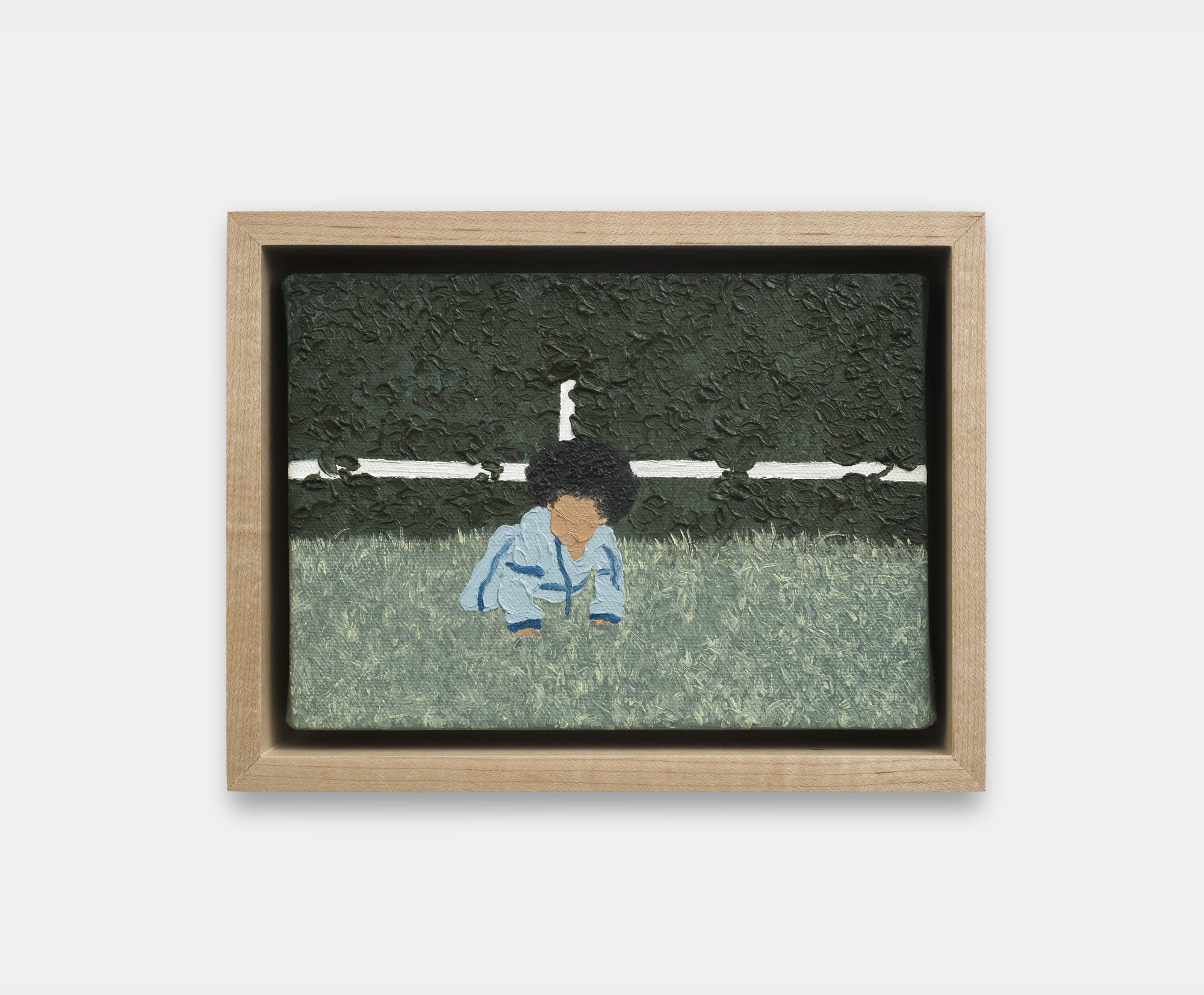 Shaina McCoy Baby Green, 2024 Oil on canvas on wood panel 12.7 x 17.8 cm. 5 x 7 in.