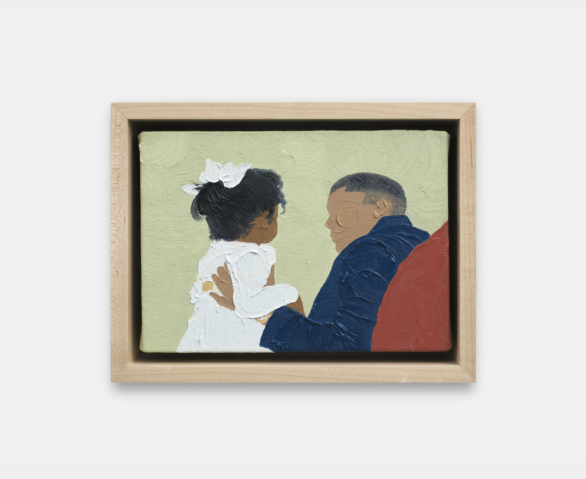 Shaina McCoy Chris and Bre, 2024 Oil on canvas on wood panel 12.7 x 17.8 cm. 5 x 7 in.