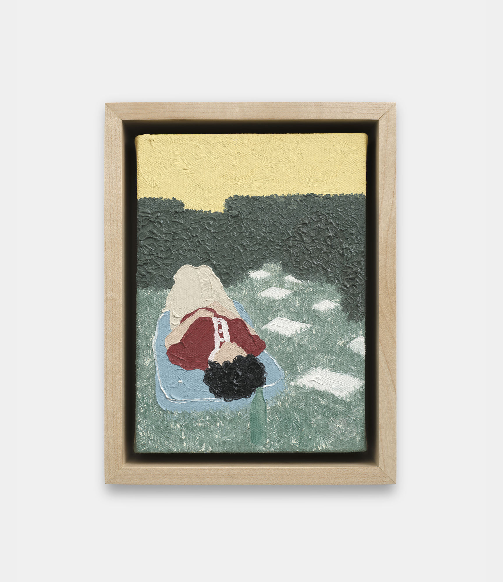 Shaina McCoy Grandma B, 2024 Oil on canvas and wood panel 17.8 x 12.7 cm. 7 x 5 in.