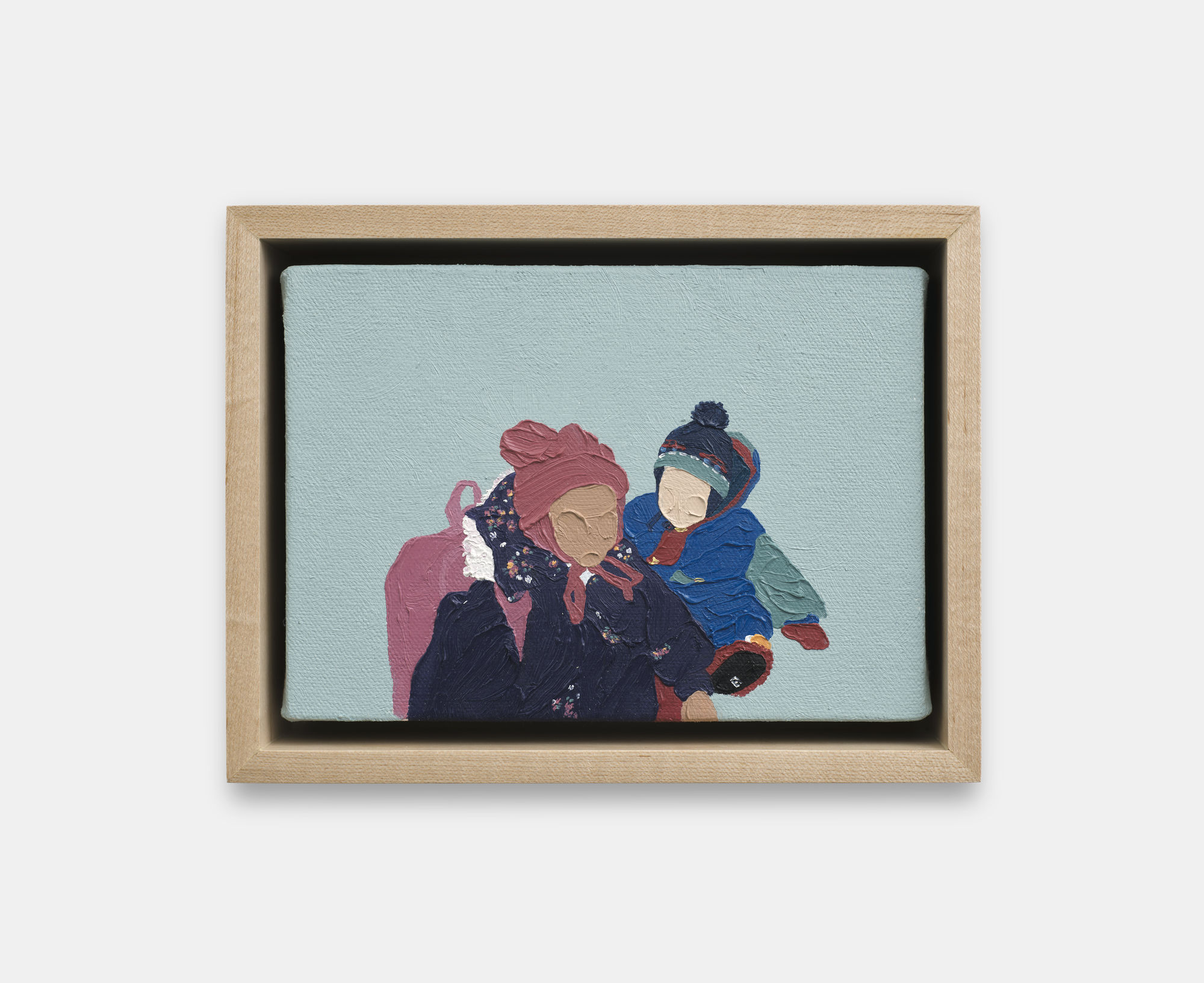 Shaina McCoy Coming Up for Air, 2024 Oil on canvas and wood panel 12.7 x 17.8 cm. 5 x 7 in.