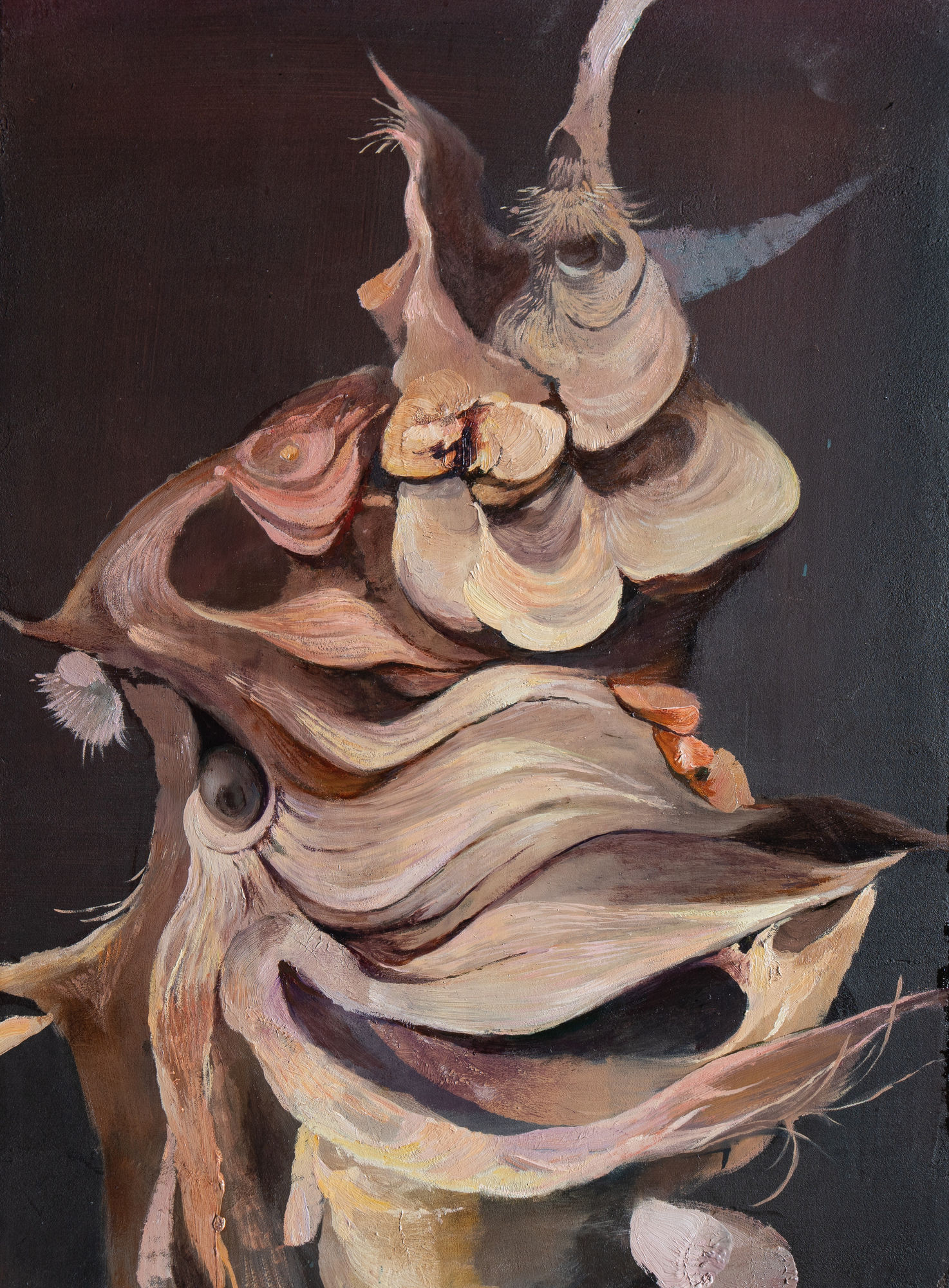 Daria Dmytrenko Ground Seeker, 2024 Oil on panel 35 x 25 cm. 14 x 10 in.