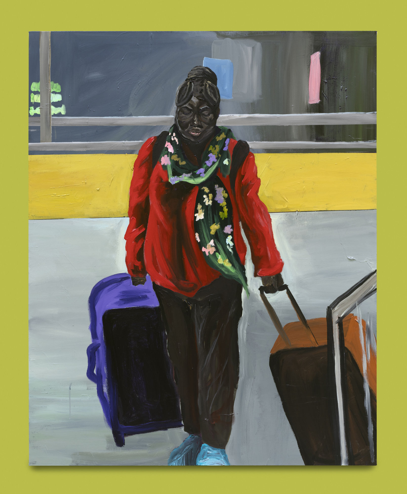 Marcus Brutus Unhappy Departure , 2022 Acrylic on canvas 152.4 x 121.9 cm. 60 x 48 in.