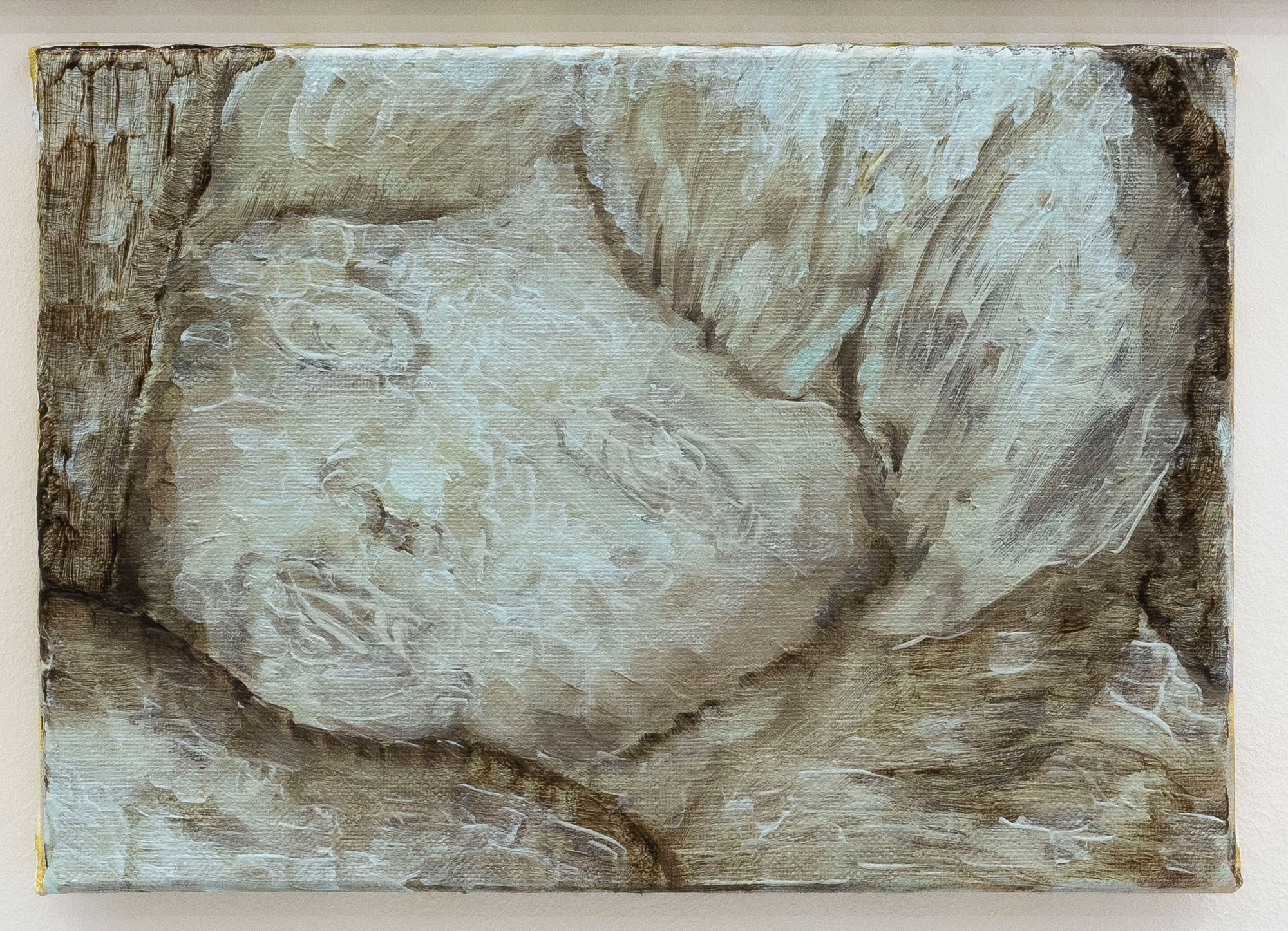 Oscar Lefebvre Stop Staring At Me, 2023 Oil on canvas 19 x 27.5 cm. 7.4 x 10.2 in.