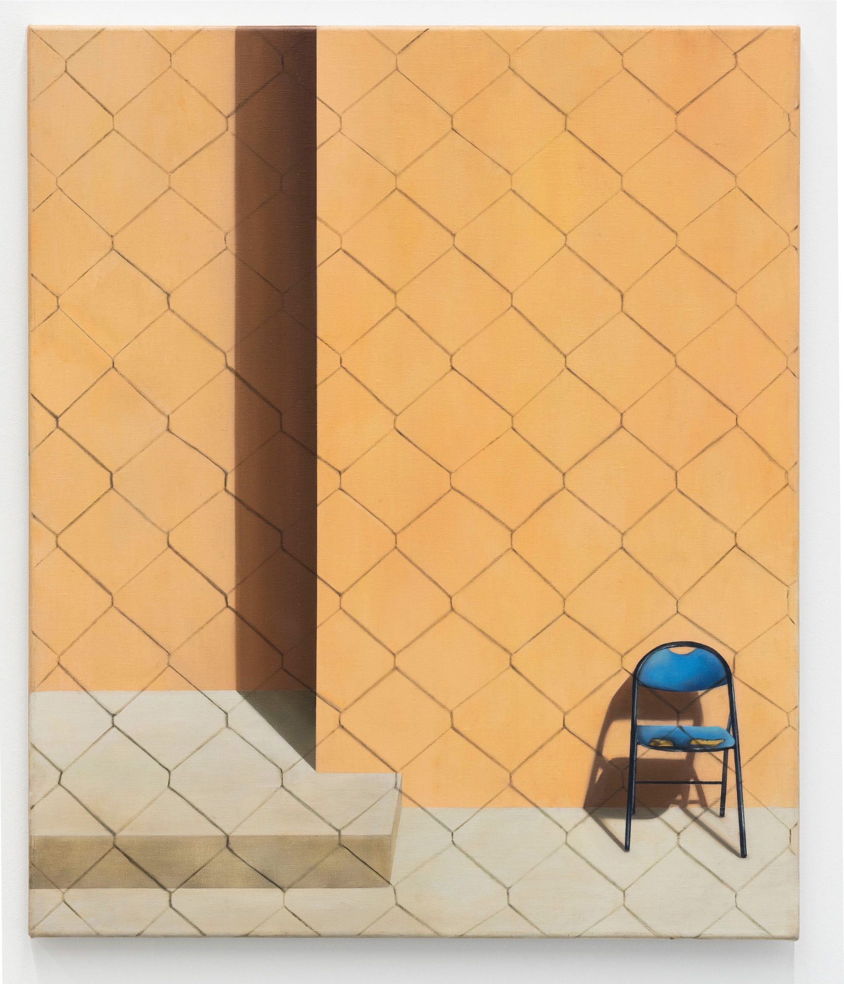 Romain Bagouet Cage à Poule, 2024 Oil on canvas 65 x 55 cm. 25.5 x 21.6 in.