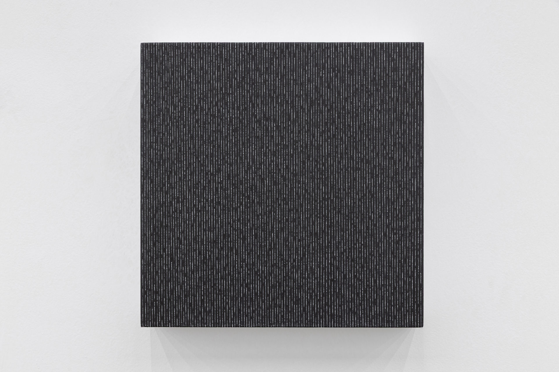 Park Hoon Sung The Black 2509-1, 2025 Pencil on canvas 30 × 30 cm