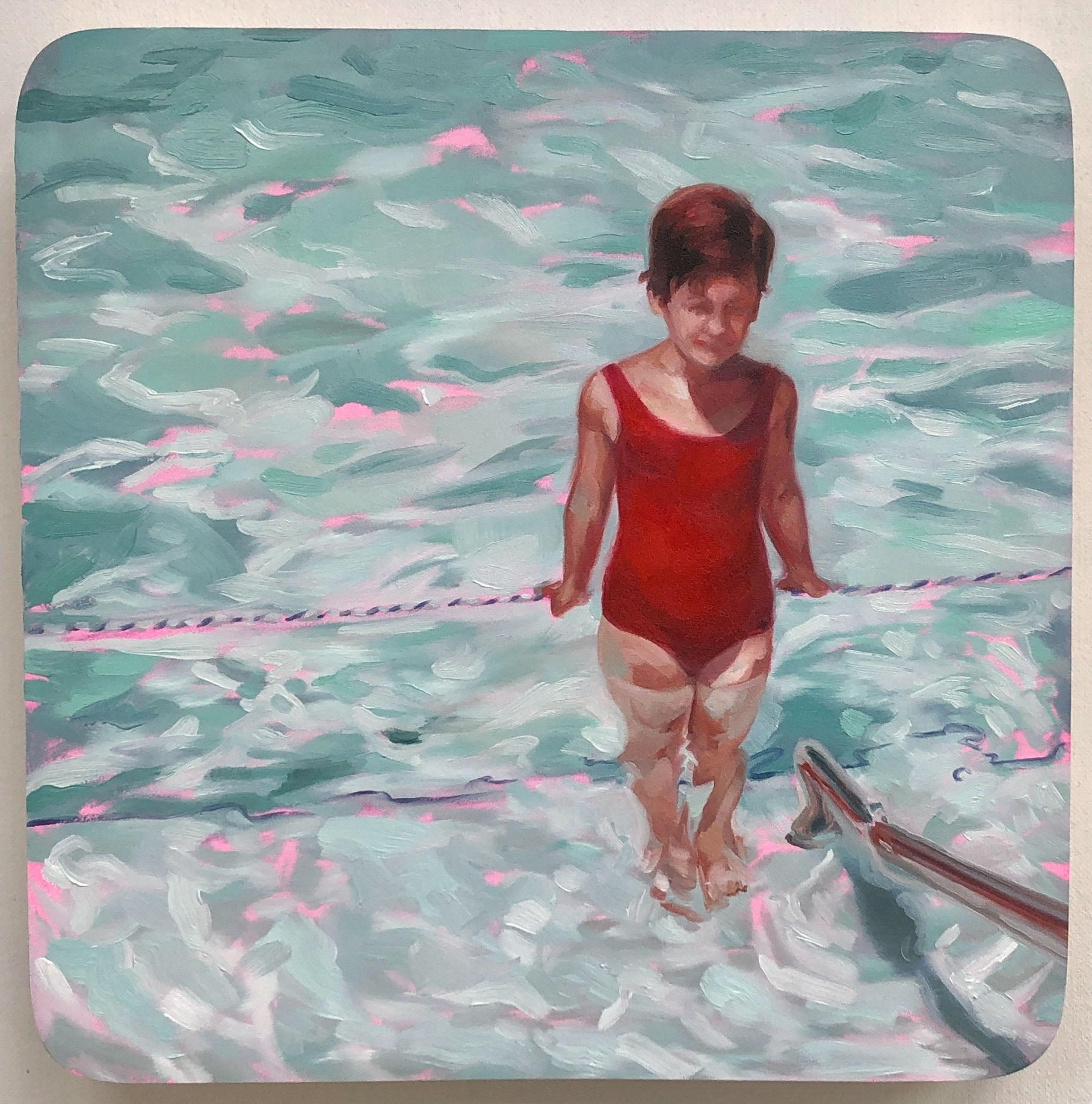 Meghan Murray Road Trip Motif #1, 2022 Oil on panel 9 x 9 in.