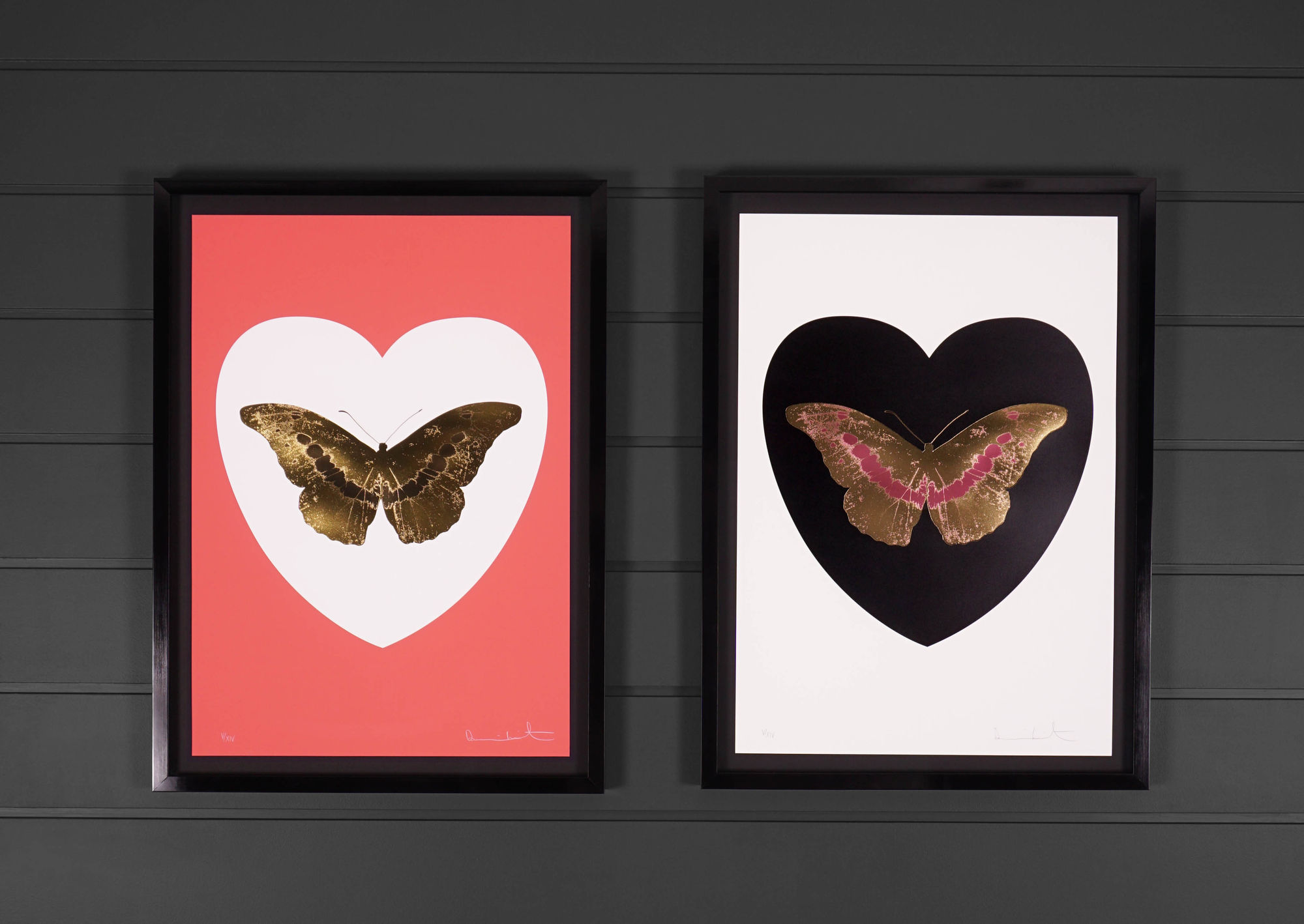DAMIEN HIRST 'I LOVE YOU' BUTTERFLIES, 2015