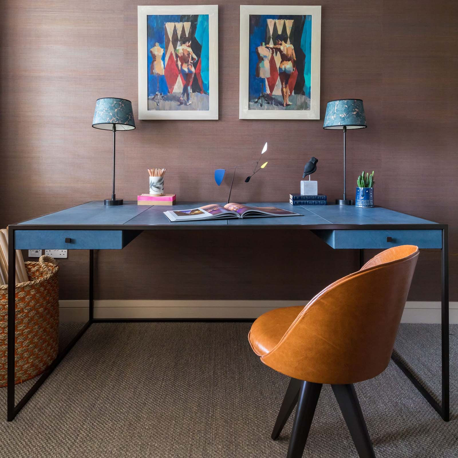 Ben Brotherton Harlequin pair in Alice Leigh Design interior