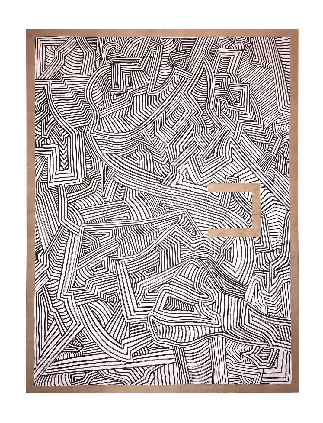 Circle of Time "5", Acrylic on Panel, 40 x 30 in.