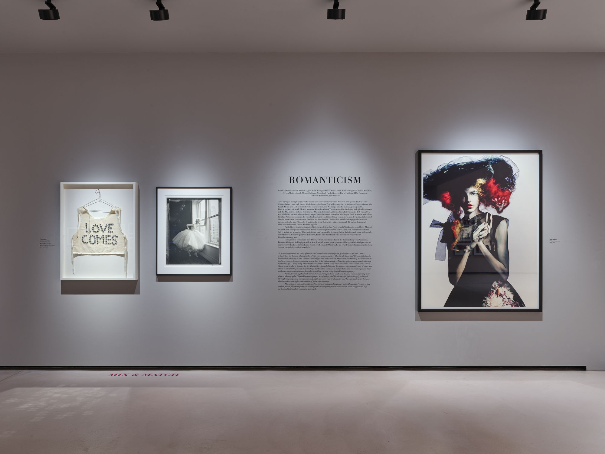 Mix & Match - with works by Tracy Emin, Patrick Demarchelier and Paolo Roversi Photo Credit: ©Felix Jungo Photography