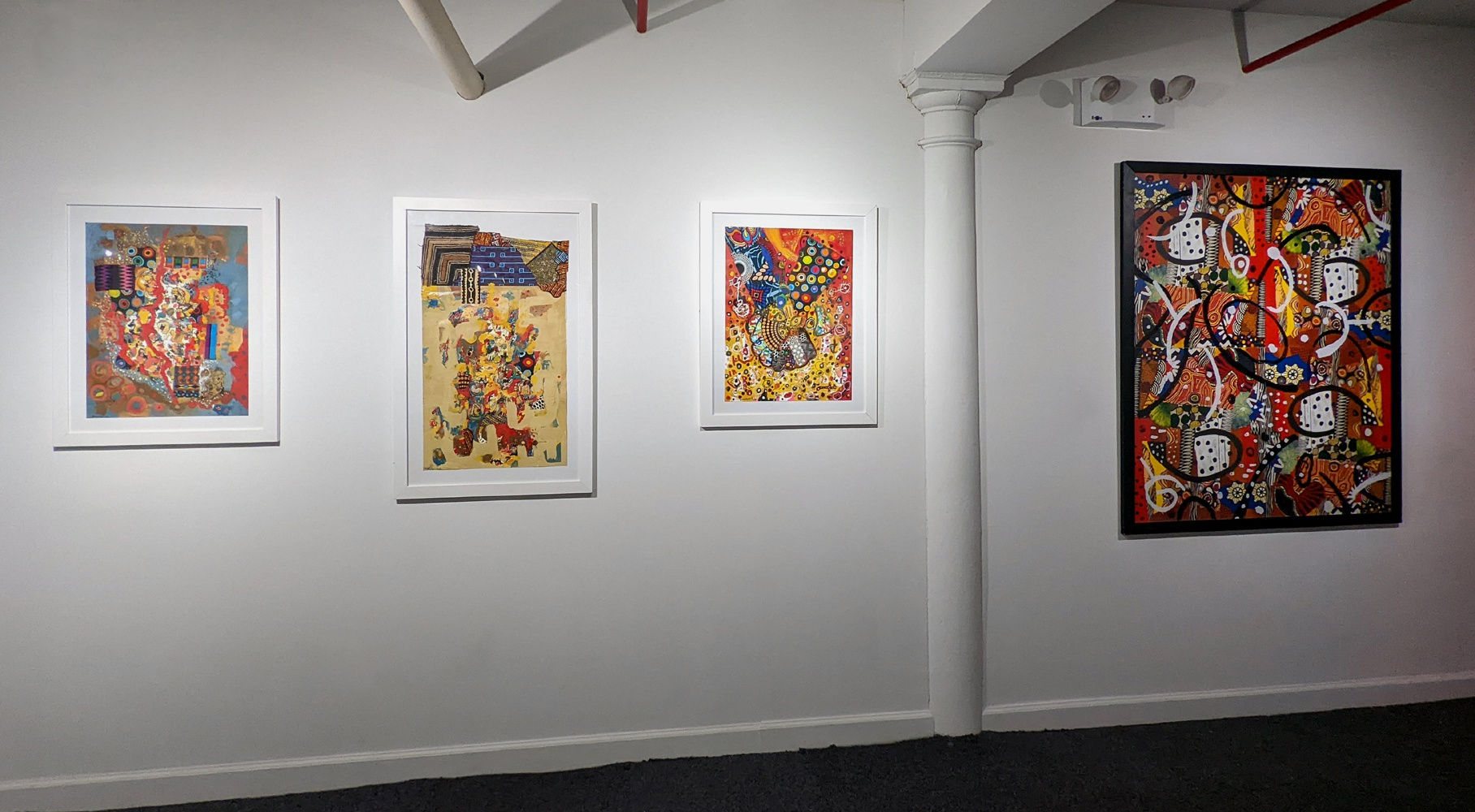 Installation view of our 2022 exhibition Danny Simmons: The Long and Short of It at Westwood Gallery NYC