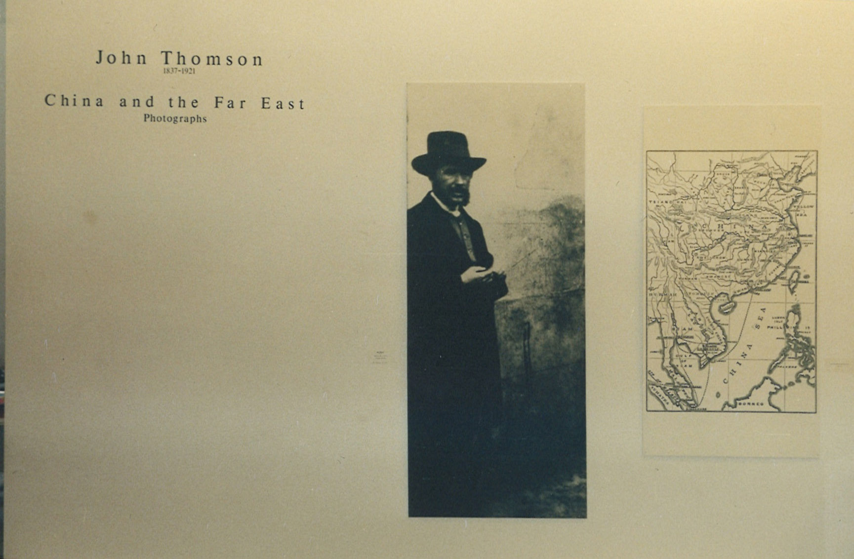 Installation view of exhibition John Thomson: Photographs of China and the Far East at Westwood Gallery NYC, 1998