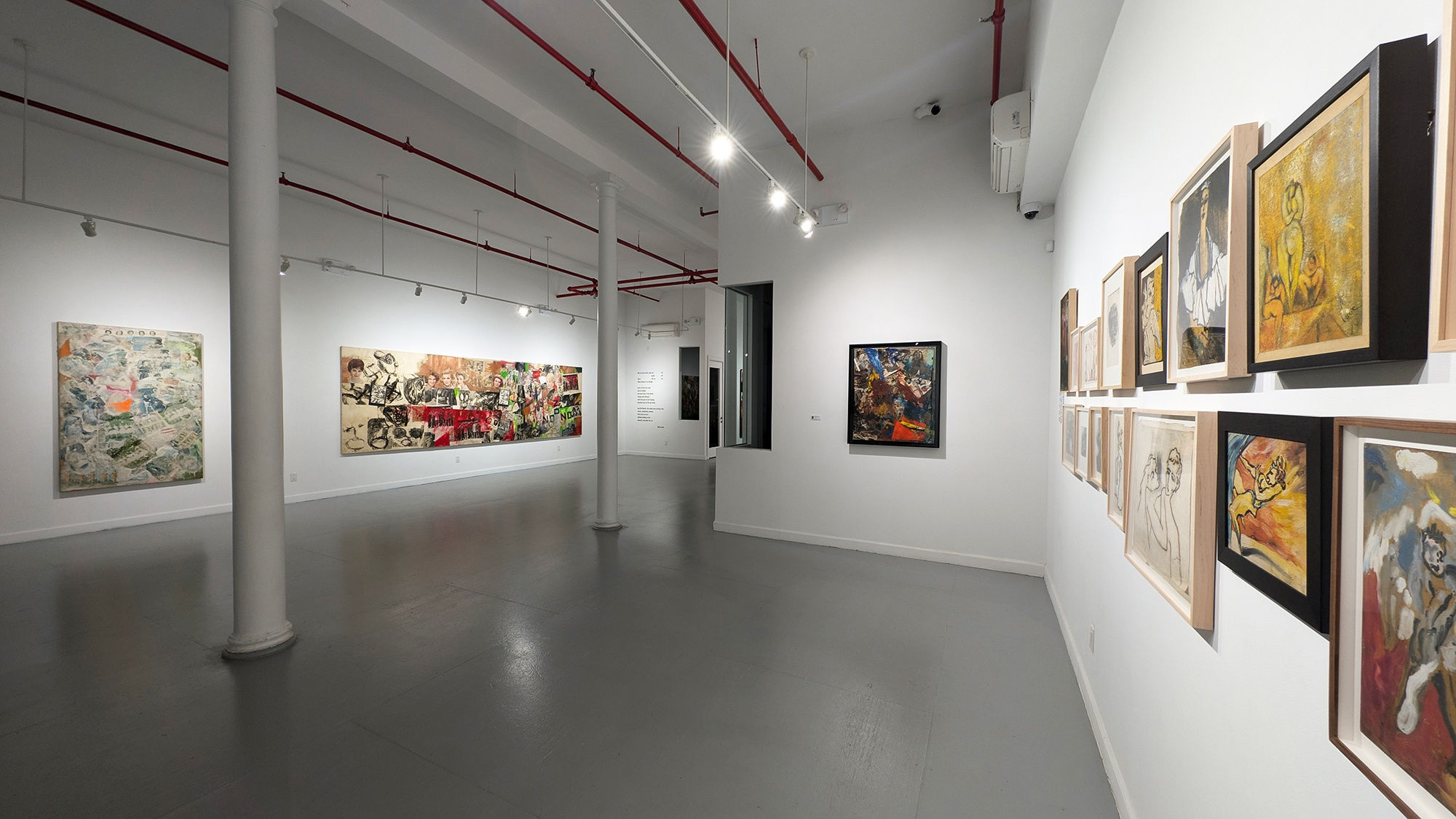 Installation view of our 2024 exhibition Boris Lurie: 100 Years at Westwood Gallery NYC