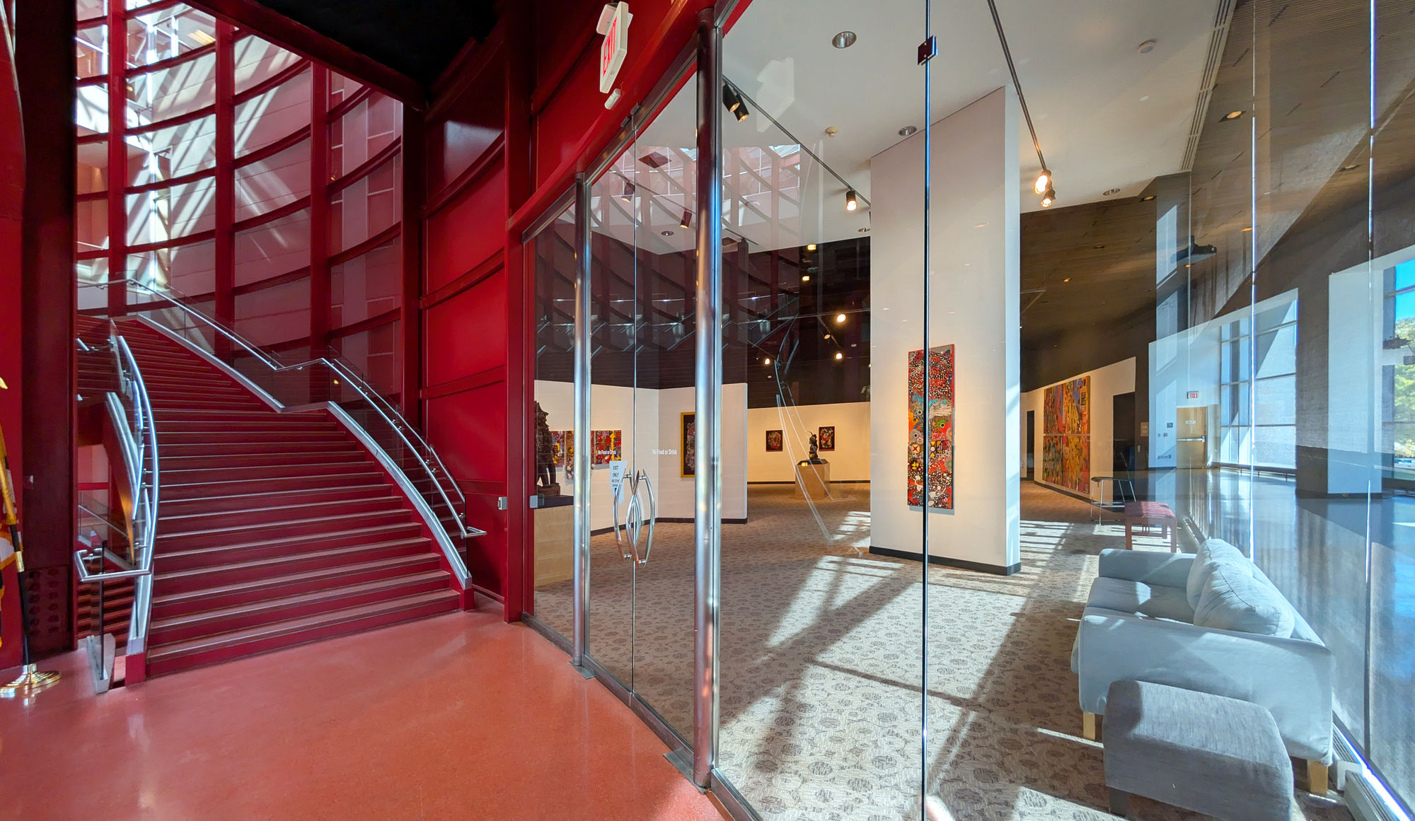 Installation view of Danny Simmons: The Journey to Everything at the Reginald F. Lewis Museum, Baltimore, MD, 2024