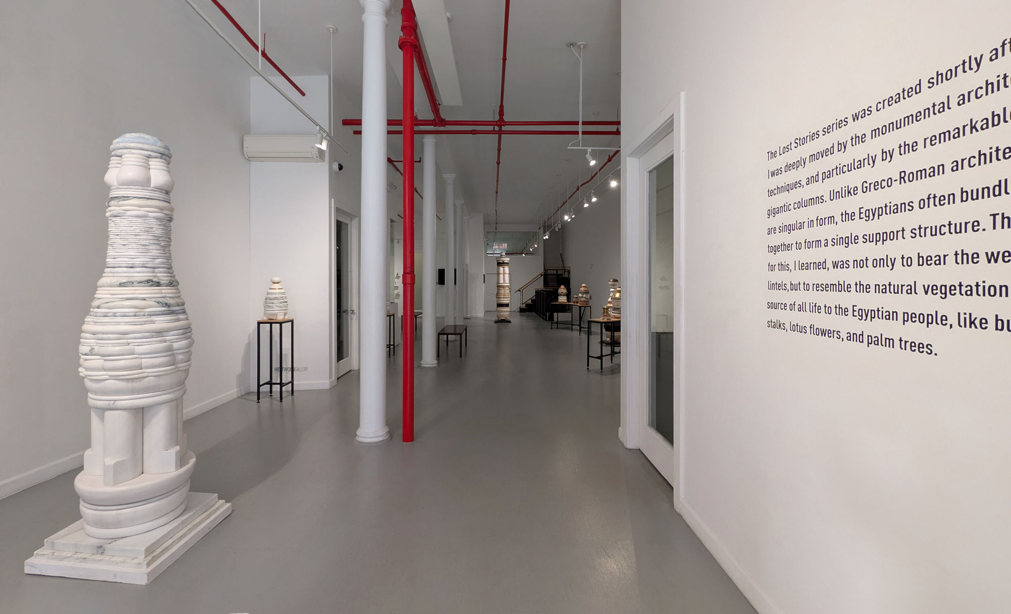 Installation View of our 2025 exhibition Don Porcaro: Lost Stories at Westwood Gallery NYC