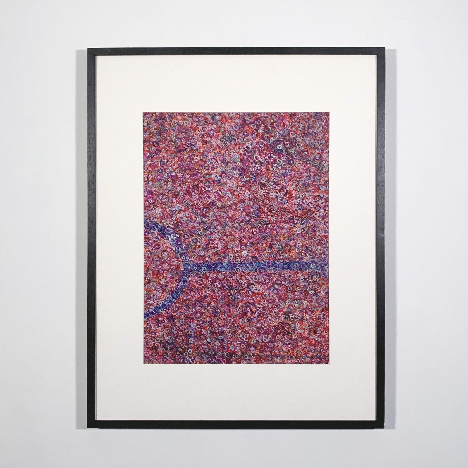 abstract expressionist watercolor on paper