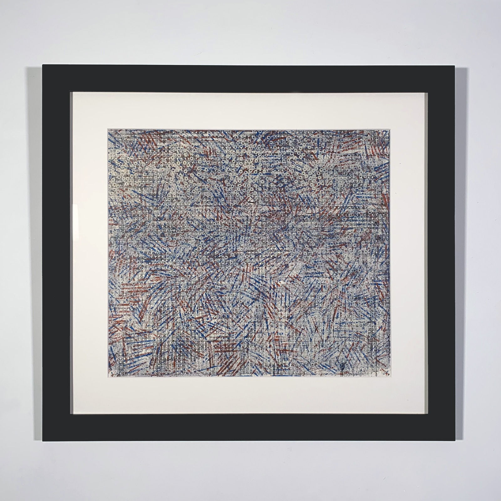 abstract expressionist watercolor on paper