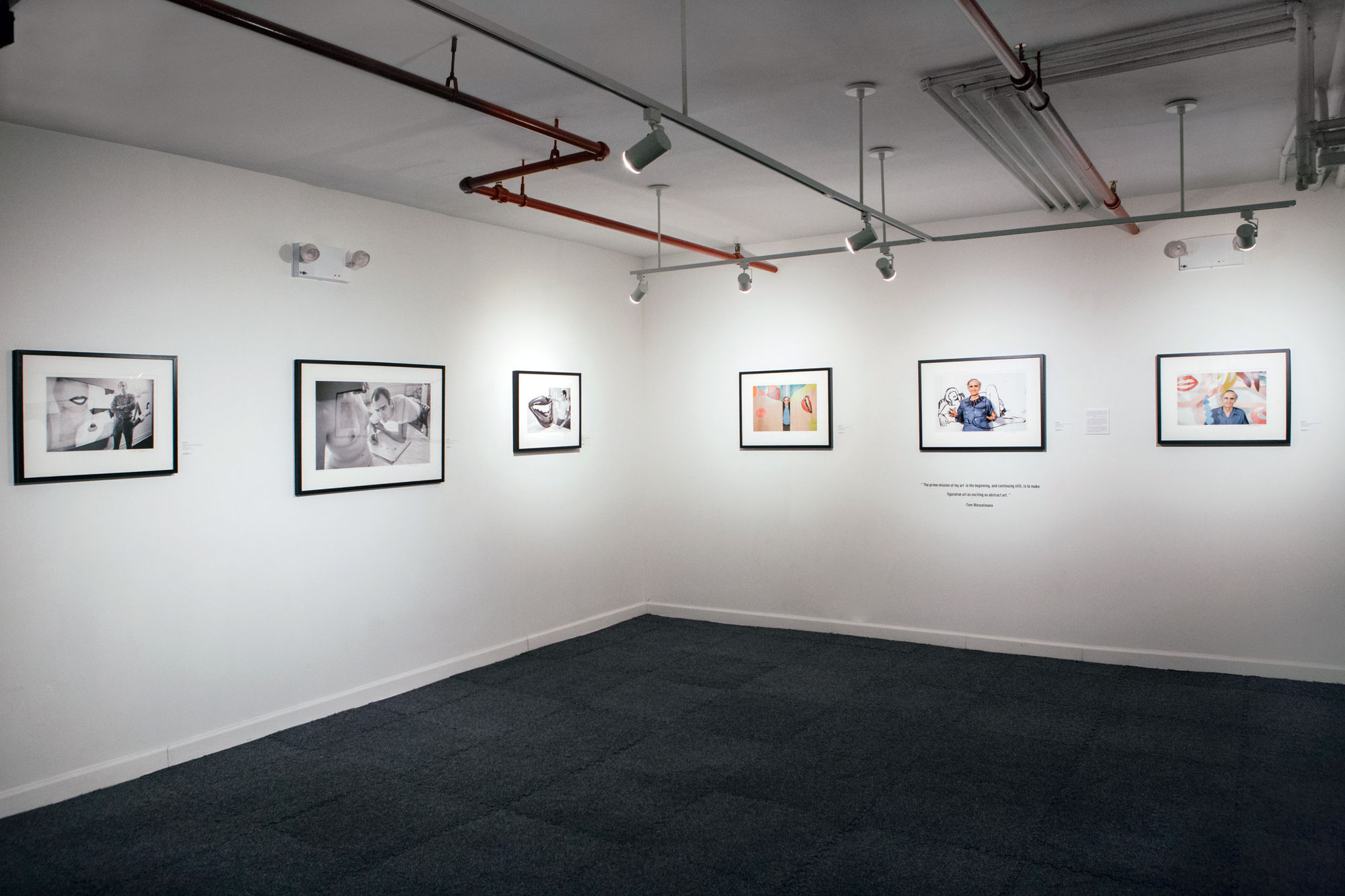 Installation view of 2018 exhibition Bob Adelman: New York Artists at Westwood Gallery NYC