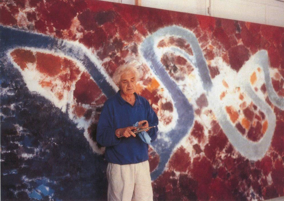 H. A. Sigg in his studio