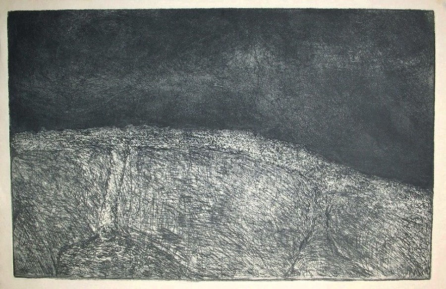 grayscale abstract etching