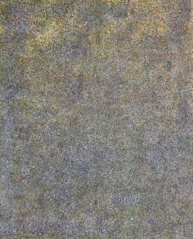 acrylic and mixed media work on canvas in an abstract expressionist style