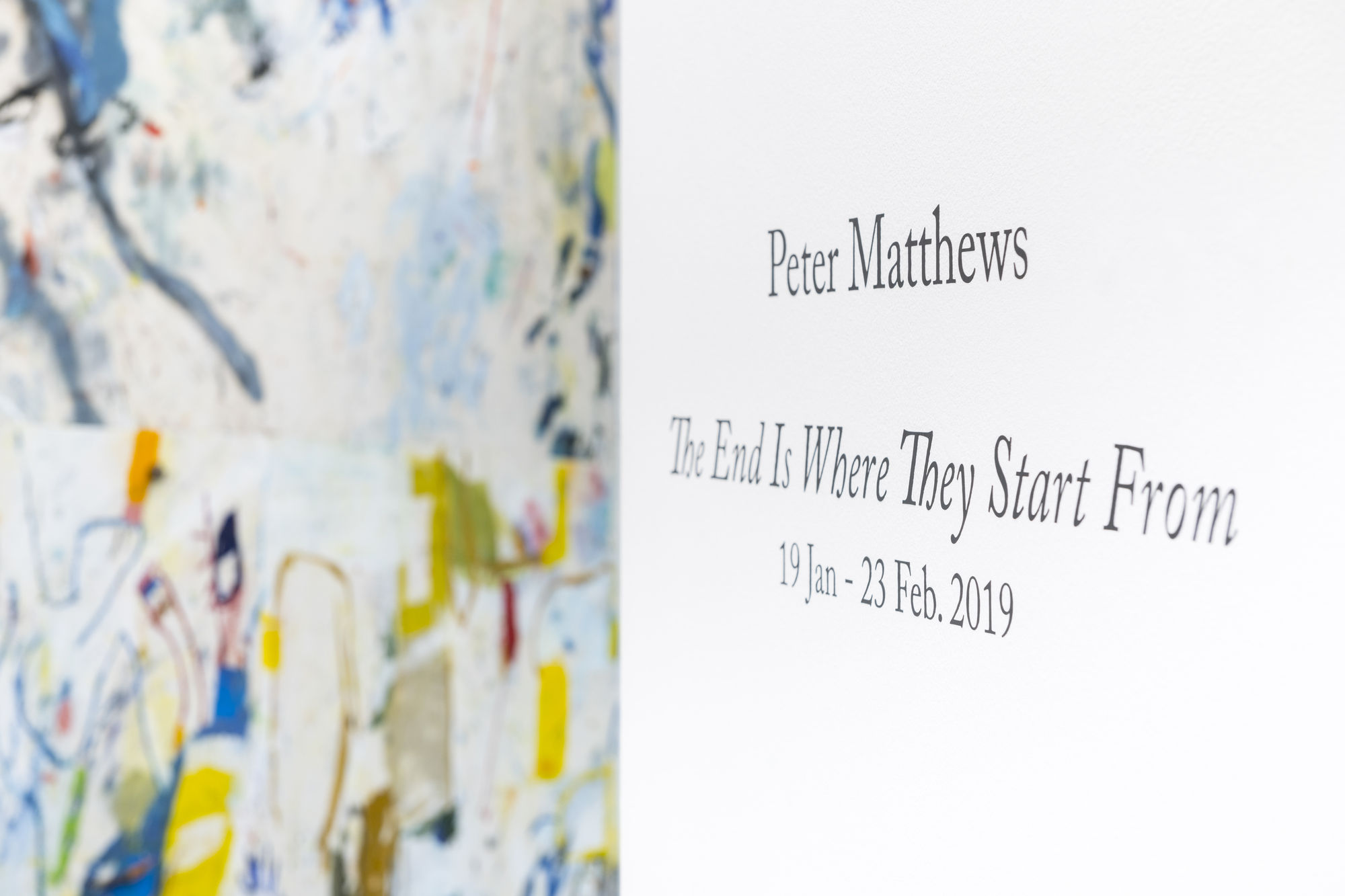 PETER MATTHEWS: THE END IS WHERE THEY START FROM