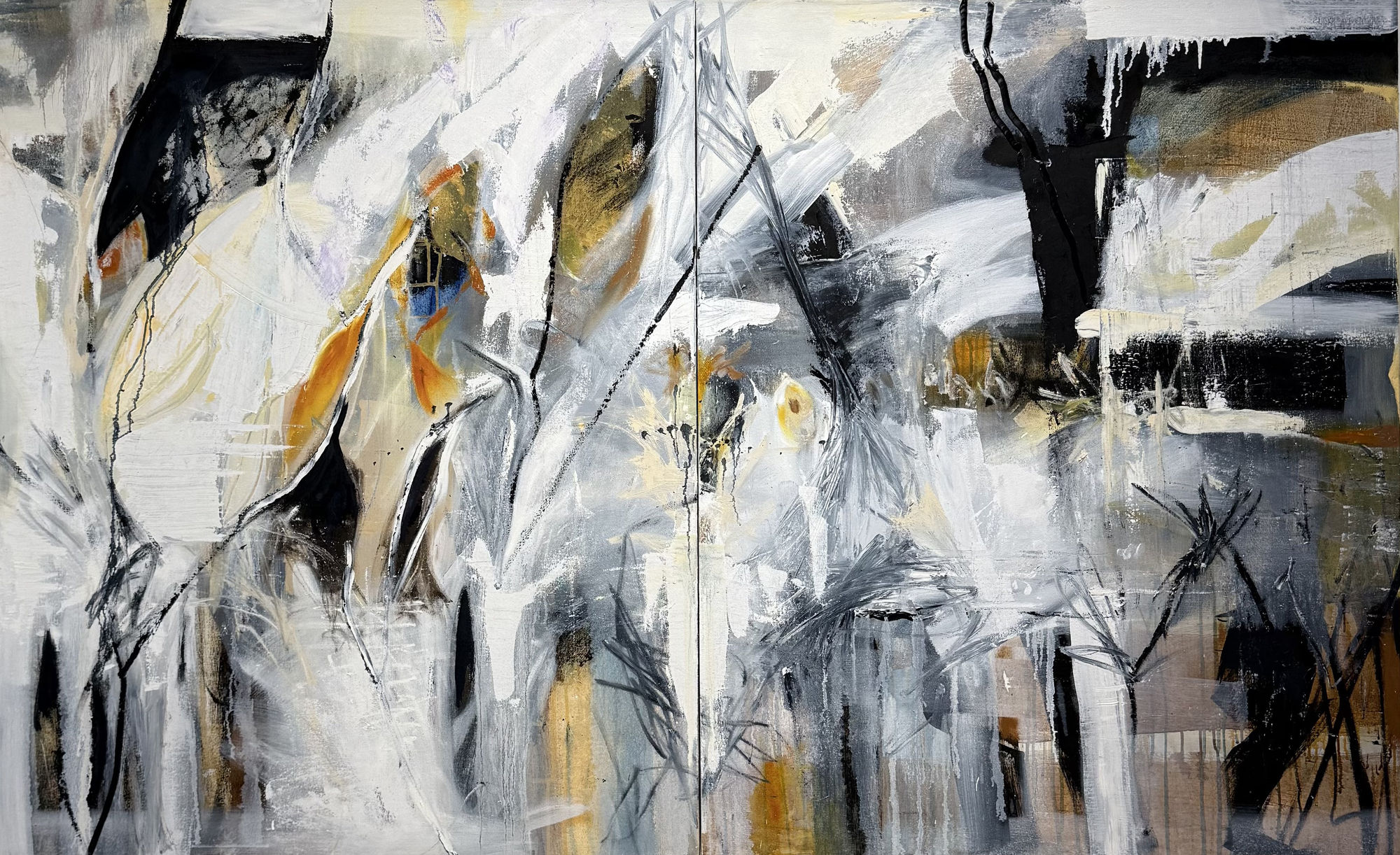 a colorful abstract painting