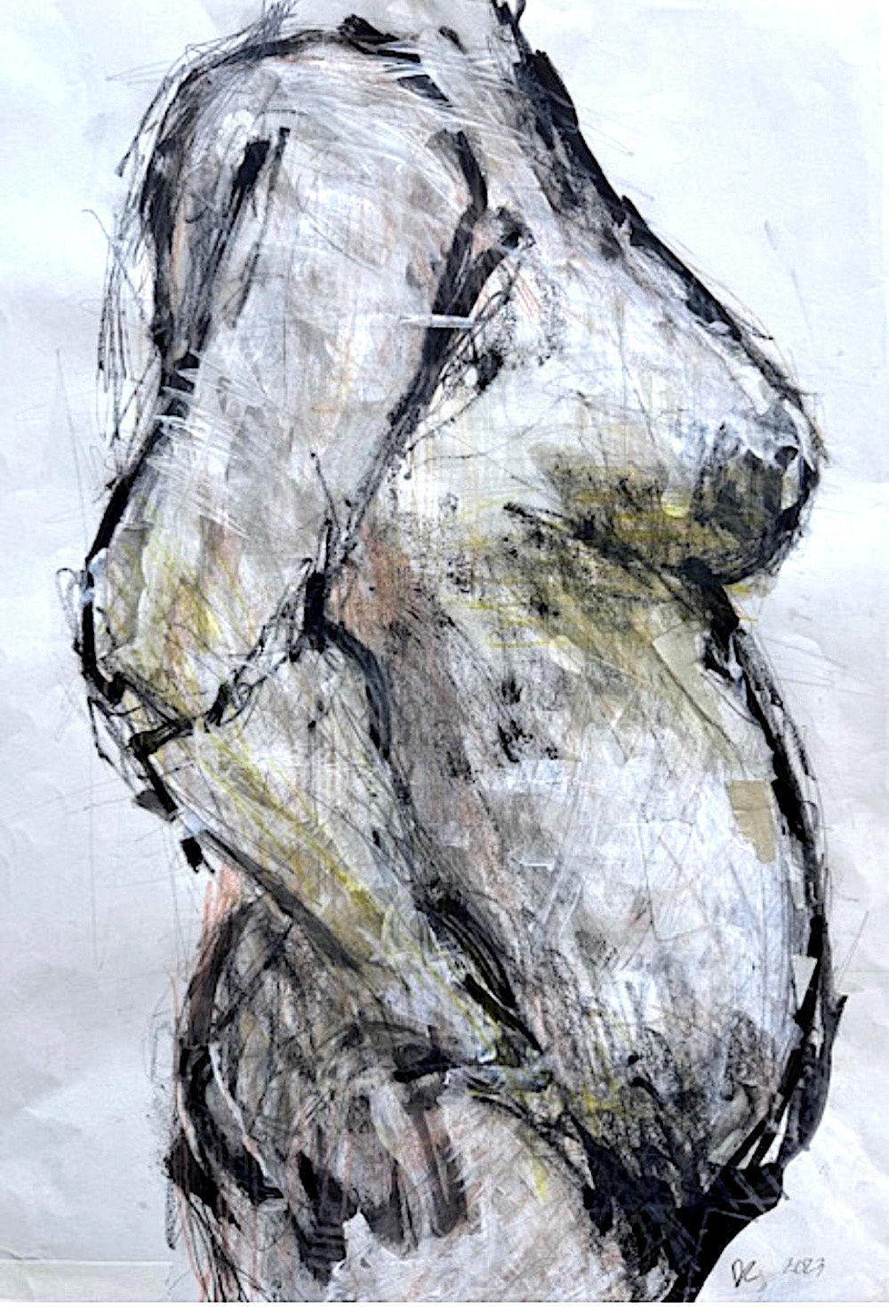 A painting of a figure