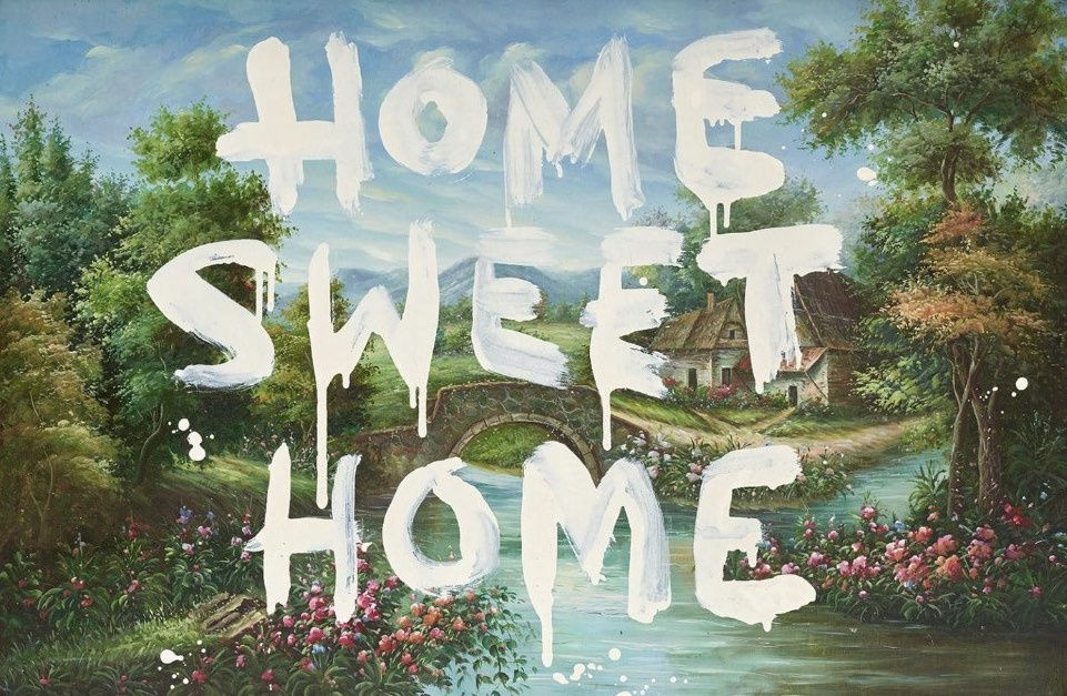 Home Sweet Home, 2006 Modified oil on canvas 80cm x 110cm
