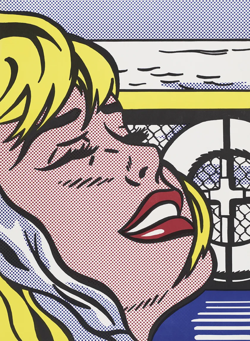 ROY LICHTENSTEIN Shipboard Girl, 1965 Offset lithograph on wove paper Sheet: 27 1/8 x 20 ¼ in Edition: unknown Price: Contact for Pricing