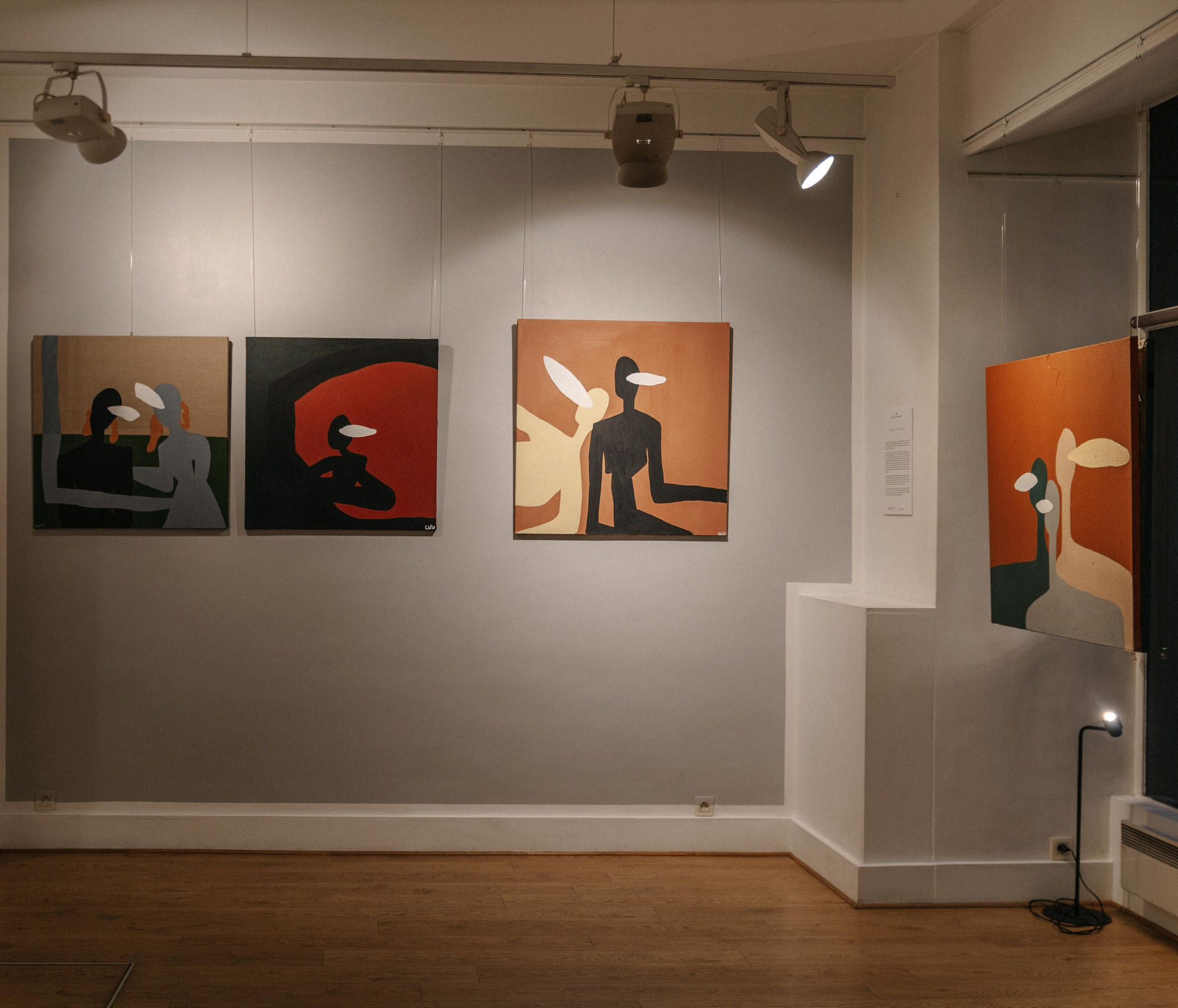 Lulama Wolf, Ndizalwe nge ngubo emhlophe Series, 2019 Installation view