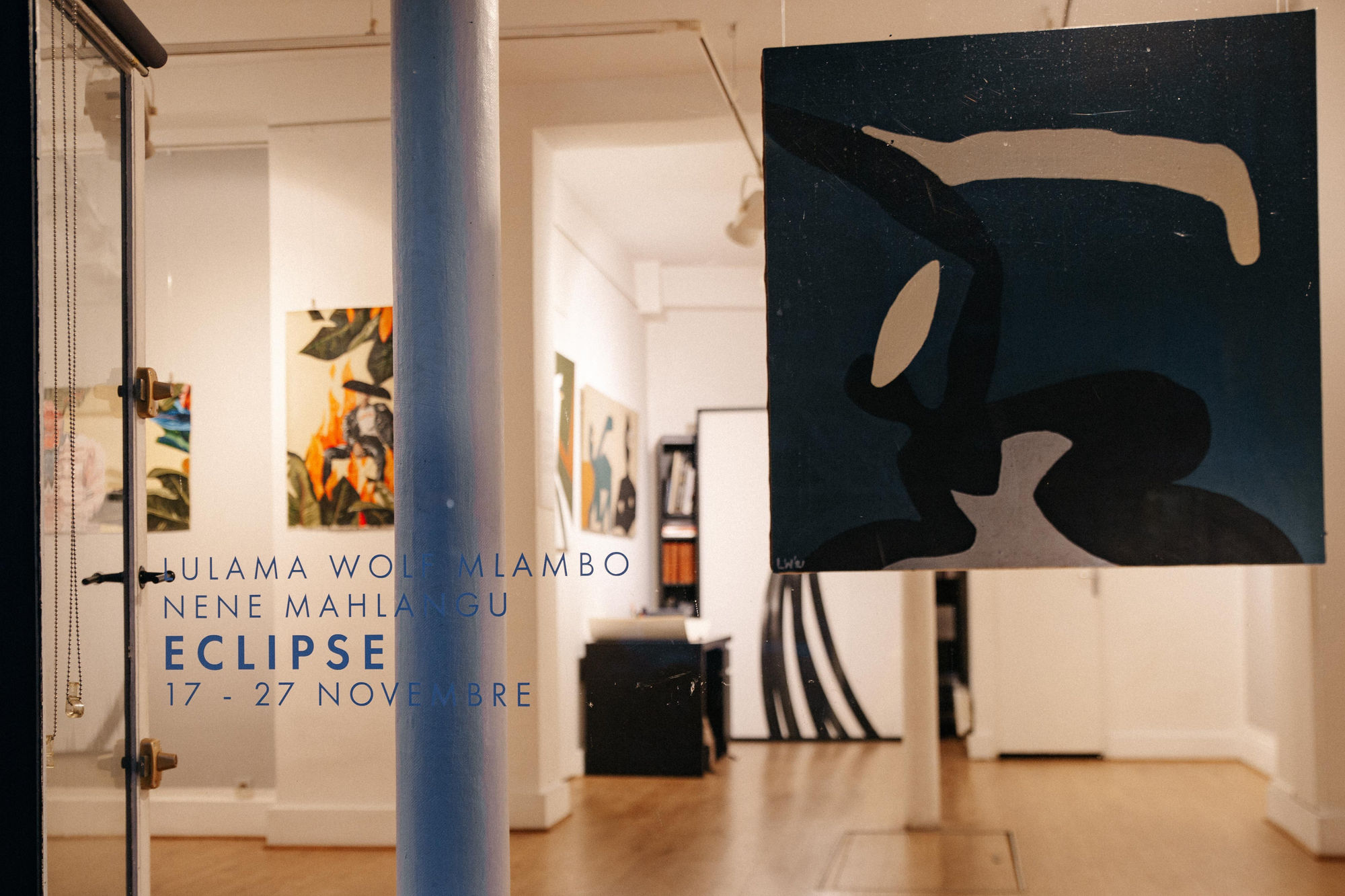 Lulama Wolf, Ndizalwe nge ngubo emhlophe Series, 2019 Installation view