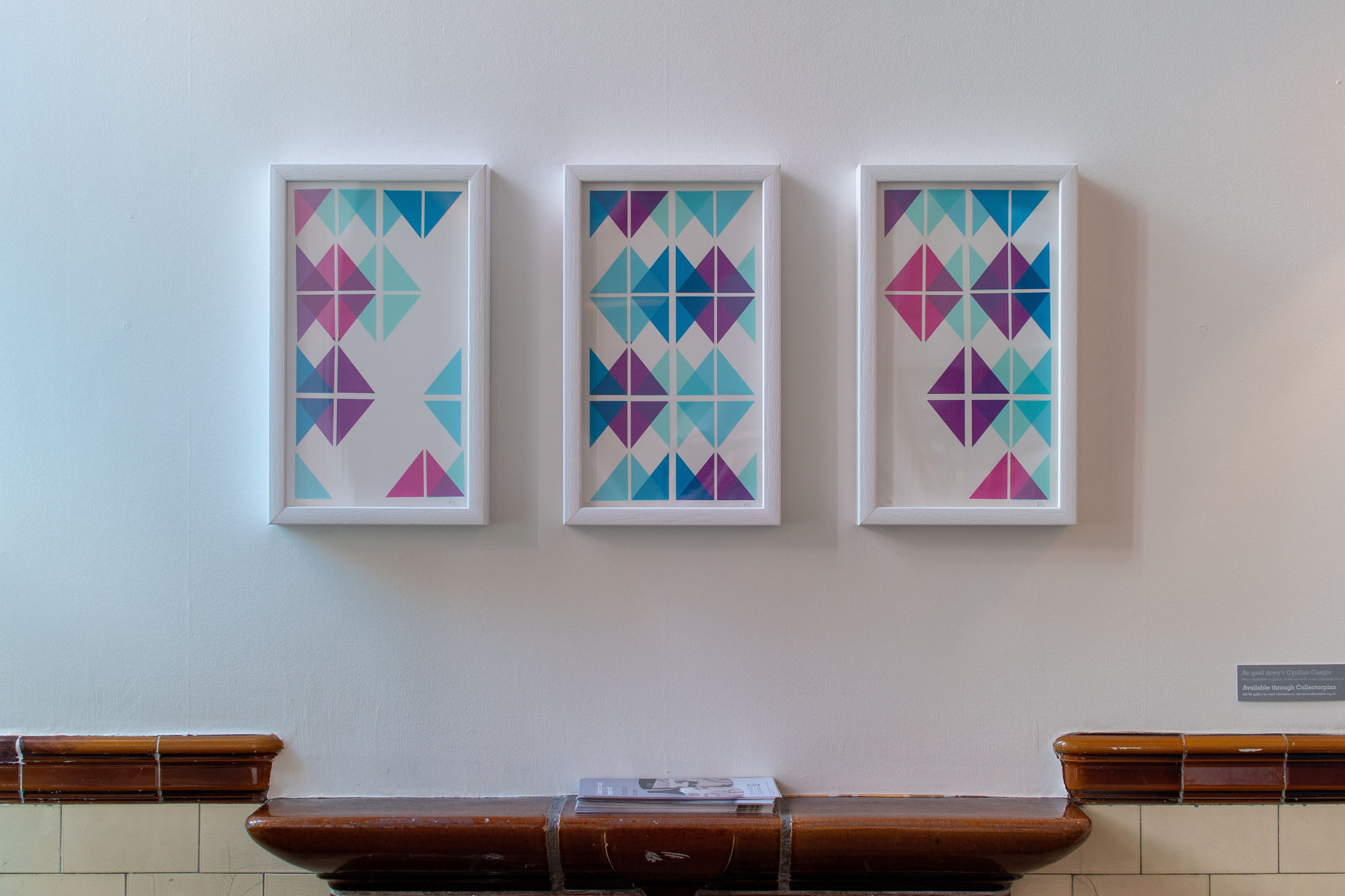 Propositions I- III, 2018, framed unique screenprints