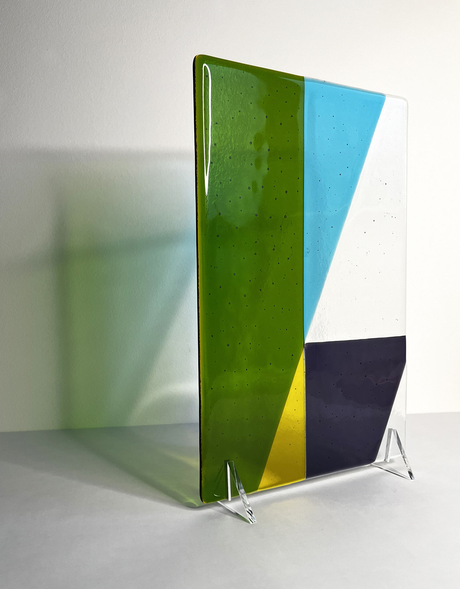 Rays of Light (Spring), 2023, Fused glass panel
