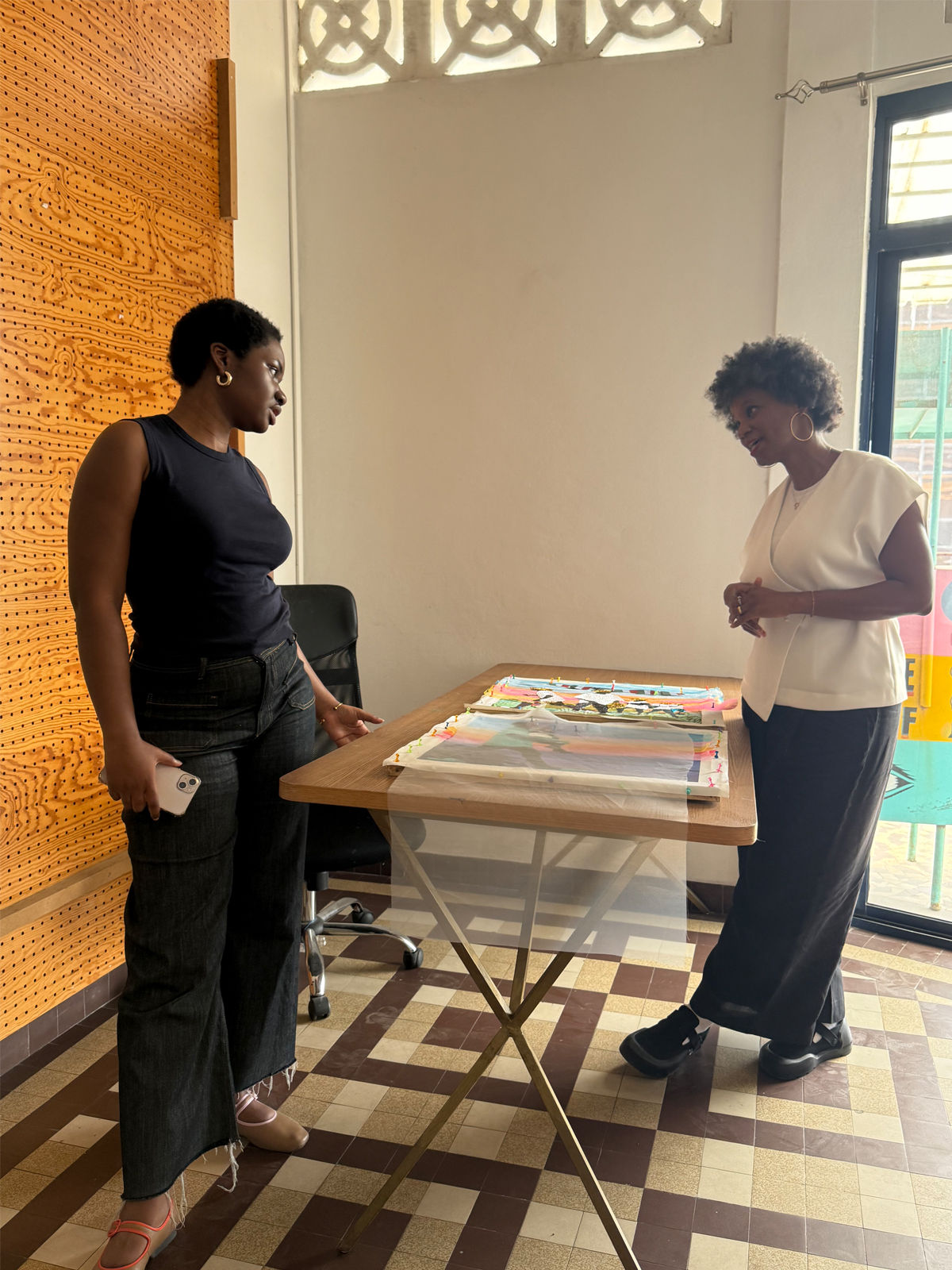 Amandine Nana and Joana Choumali at GALERIE FARAH FAKHRI's residency