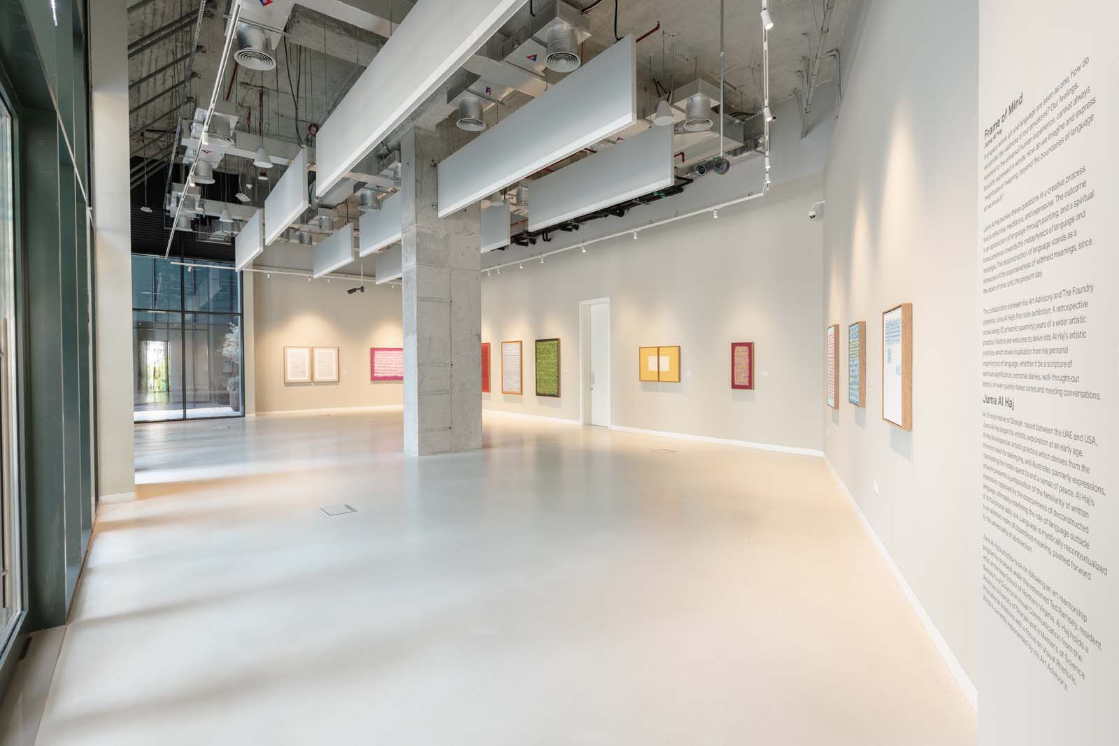 Juma Al Haj, Frame Of Mind, 2021, Installation views at the Foundry Downtown, Dubai, Courtesy of the artist, Iris Projects and Foundry Downtown