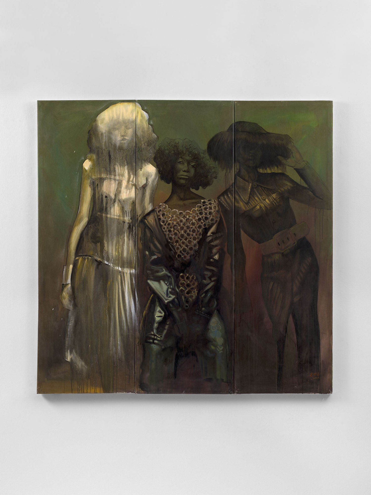 Beautiful Days of Future Past , 2024 Acrylic and Oil on Canvas 152.4 x 152.4 cm 60 x 60 in