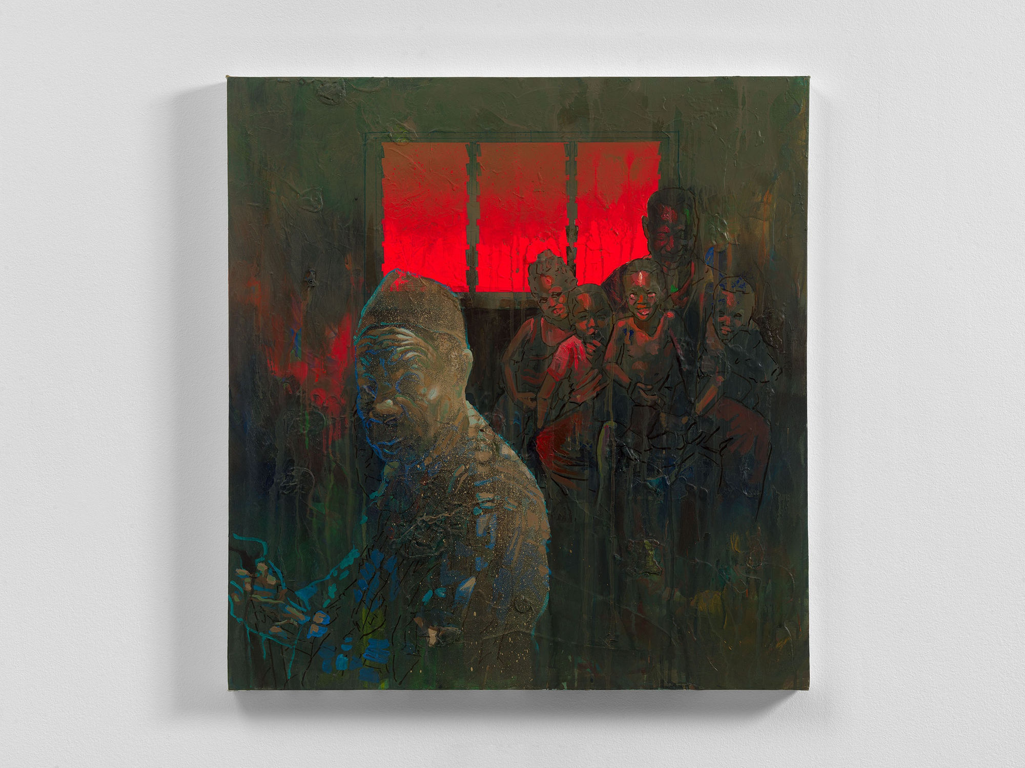 Legacy Continuum (ii), 2024 Acrylic and Oil on canvas 81.3 x 76.2 cm 32 x 30 in