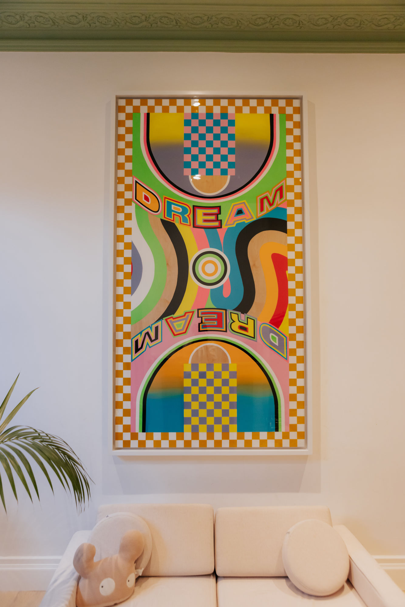 Lakwena Maciver Hakeem Olajuwon, 2021 Acrylic and polyurethane on plywood 213 x 113 cm (not for sale)