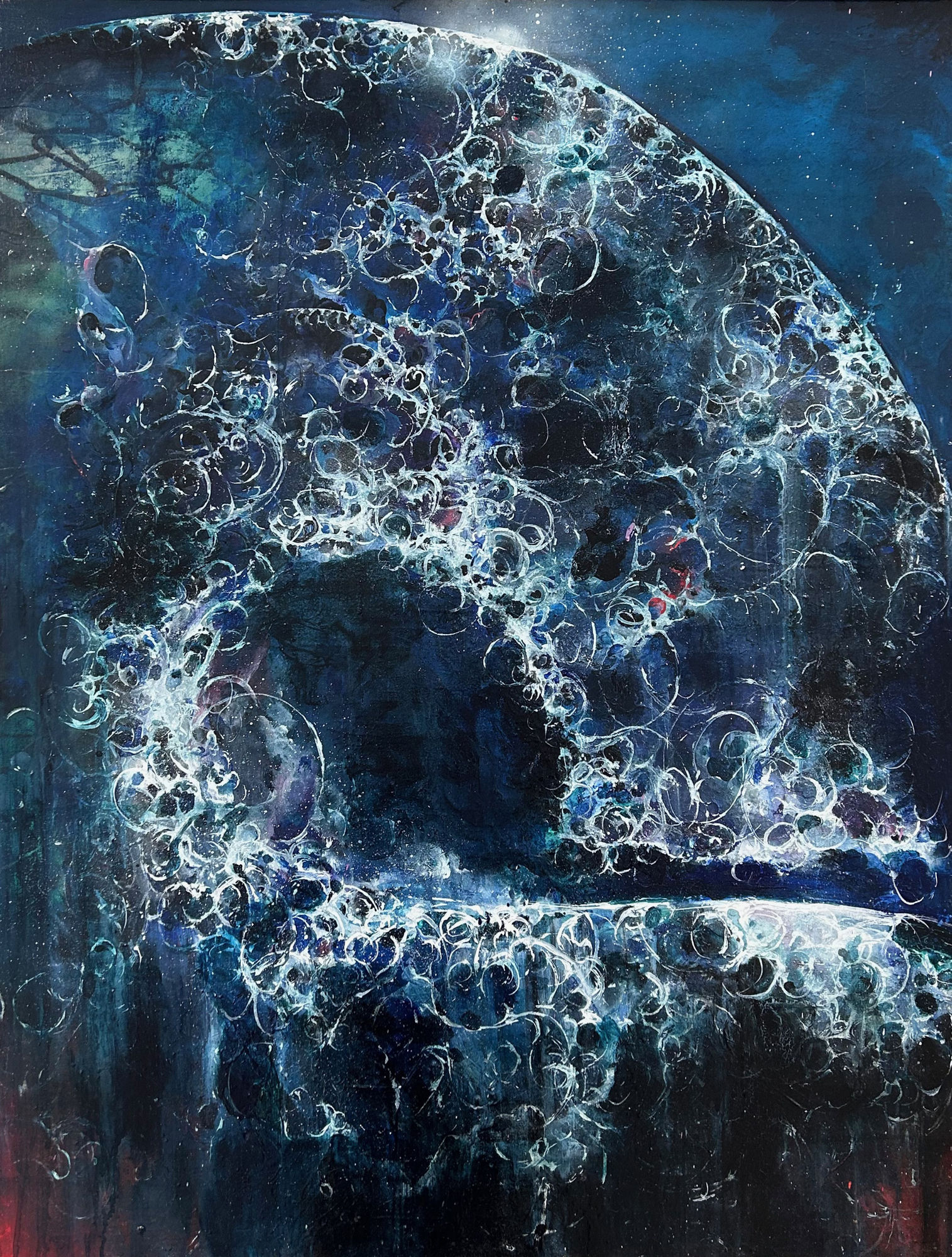 SAR Le. A - 2023 - 116x89cm acrylique et spray sur toile acrylic and spray on canvas