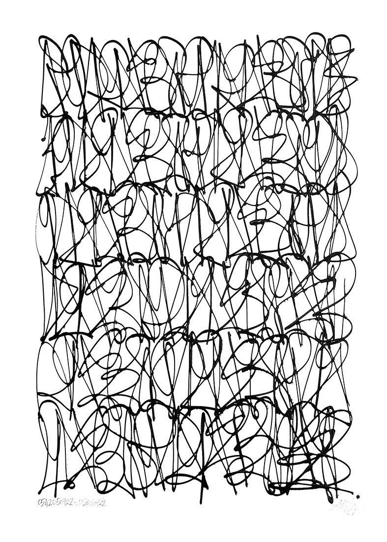 0542050922 - 1126060922 70 x 50 cm - 2022 acrylique sur papier / acrylic on paper