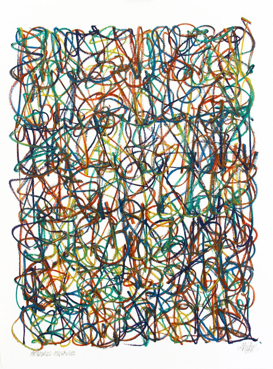 1158220822 - 1547230822 80 x 60 cm - 2022 encre sur papier / acrylic on paper