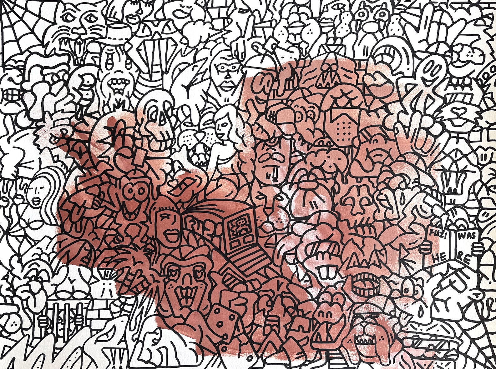 Sudor, 2024 45,7 x 61 cm technique mixte sur papier Canson 300g mixed media on Canson 300 gsm paper 2 000 €