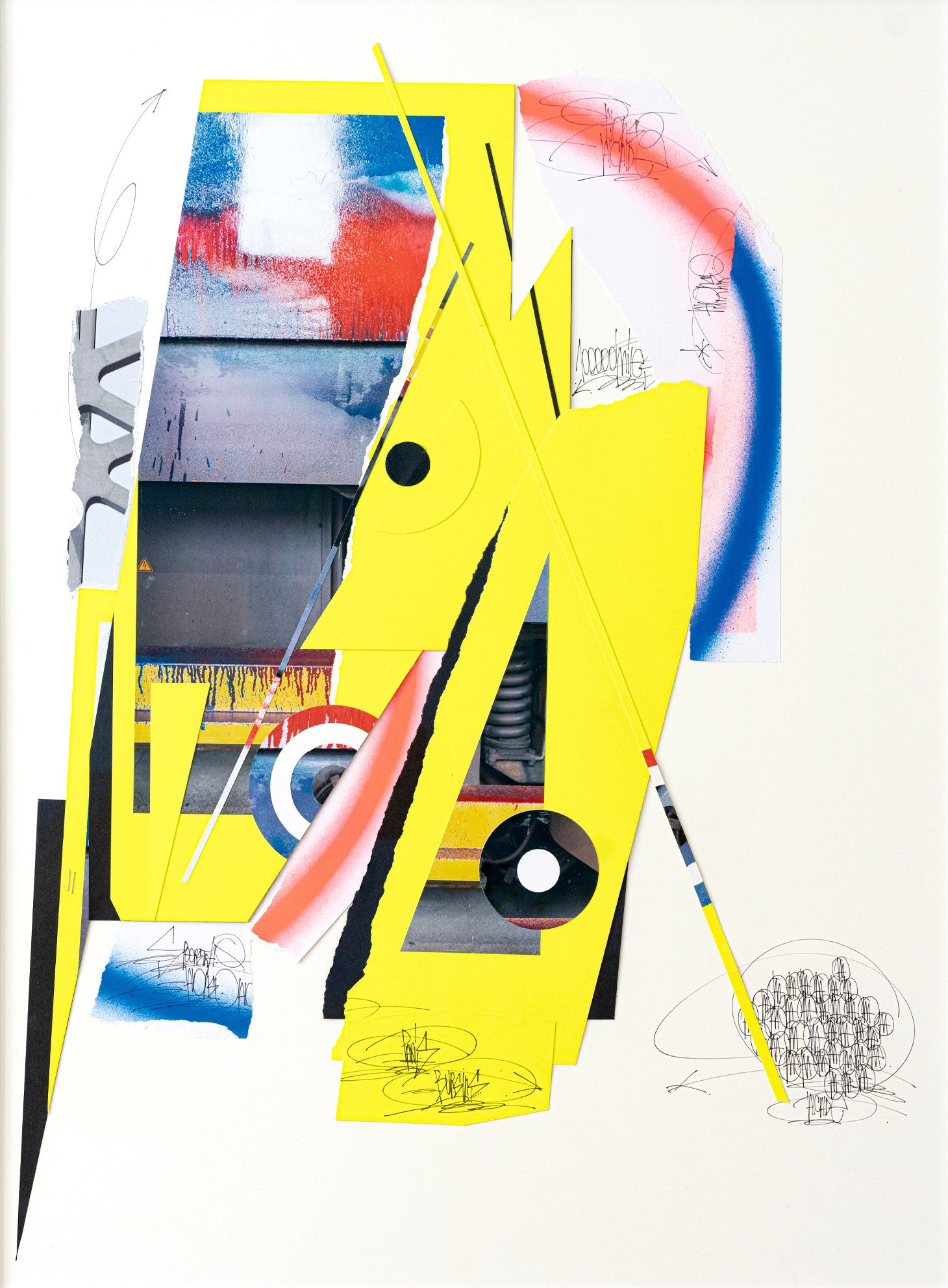 15’000 Miles 80 x 60 cm, 2024 Mixed media on paper Technique mixte sur papier